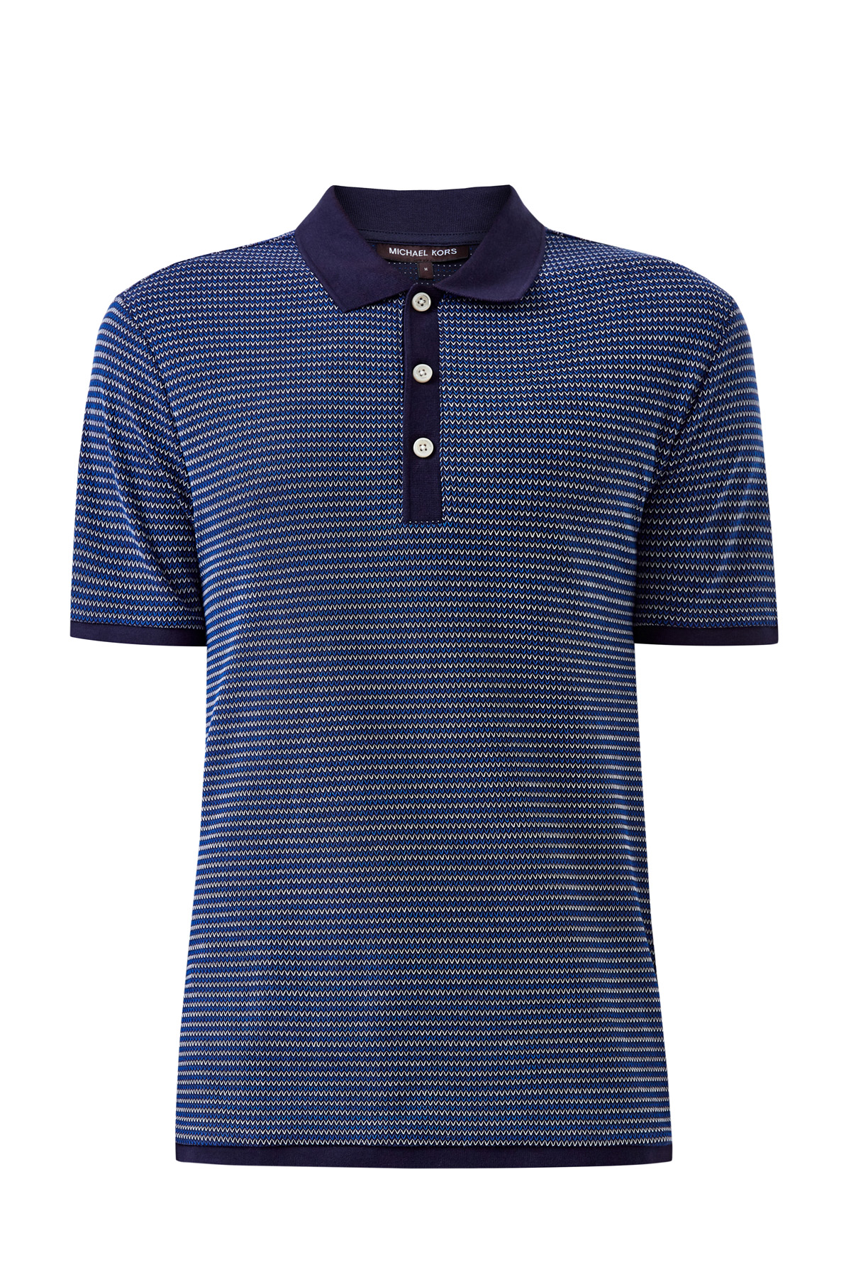 

Джемпер-поло из хлопковой пряжи с вышитым принтом, Синий, Джемпер-поло из хлопковой пряжи с вышитым принтом