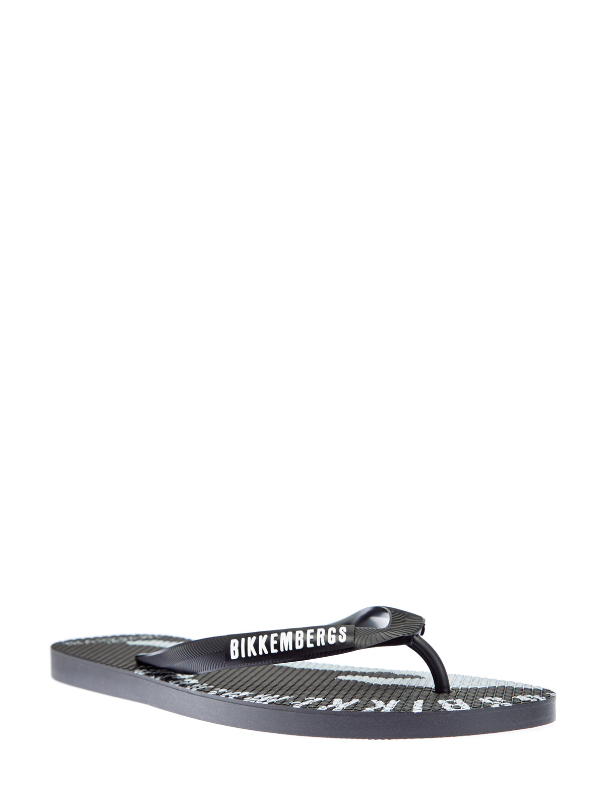 Легкие шлепанцы с контрастным принтом Soccer BIKKEMBERGS, цвет черный, размер 41;42;43;44;45 - фото 3