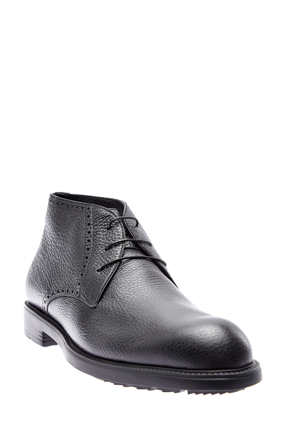 Высокие ботинки ручной работы на подкладке из меха MORESCHI, цвет черный, размер 41.5;43.5;44 - фото 3