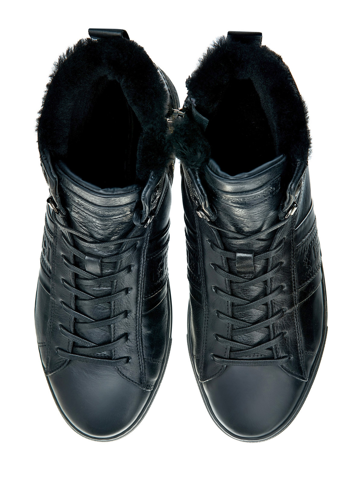 Утепленные мехом ботинки из матовой кожи LA MARTINA, цвет черный, размер 42;39;40;44 - фото 5