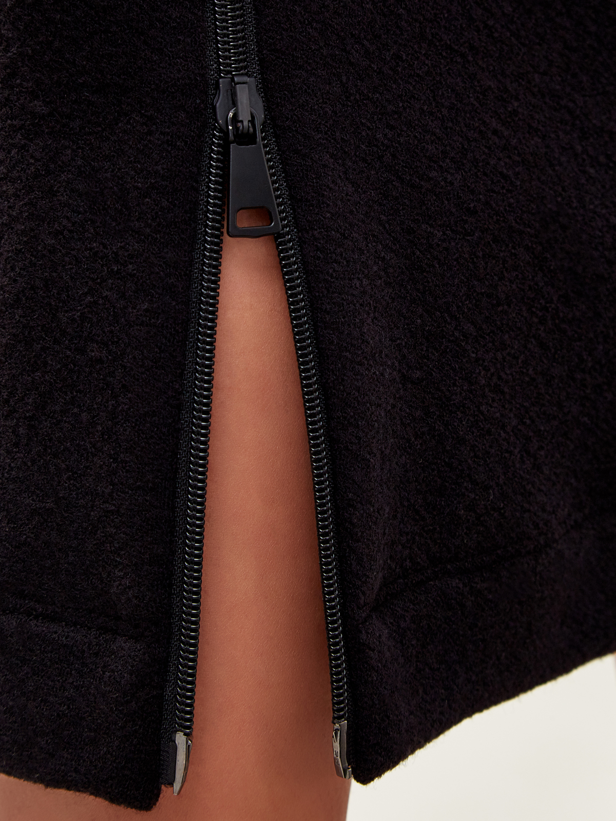 Юбка-карандаш из шерсти с разрезом на молнии GENTRYPORTOFINO, цвет черный, размер 38;40;42;44 - фото 5