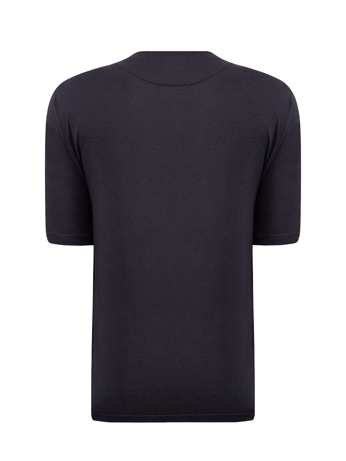 Базовая черная футболка из хлопка и шелка ELEVENTY, цвет синий, размер 48;52;54;50 - фото 2