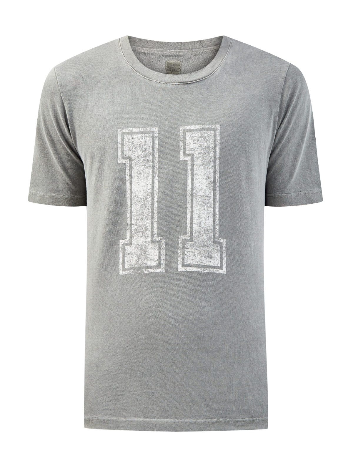 Хлопковая футболка с принтом в спортивном стиле ELEVENTY, цвет серый, размер 46;48;50;52;54;56 - фото 1