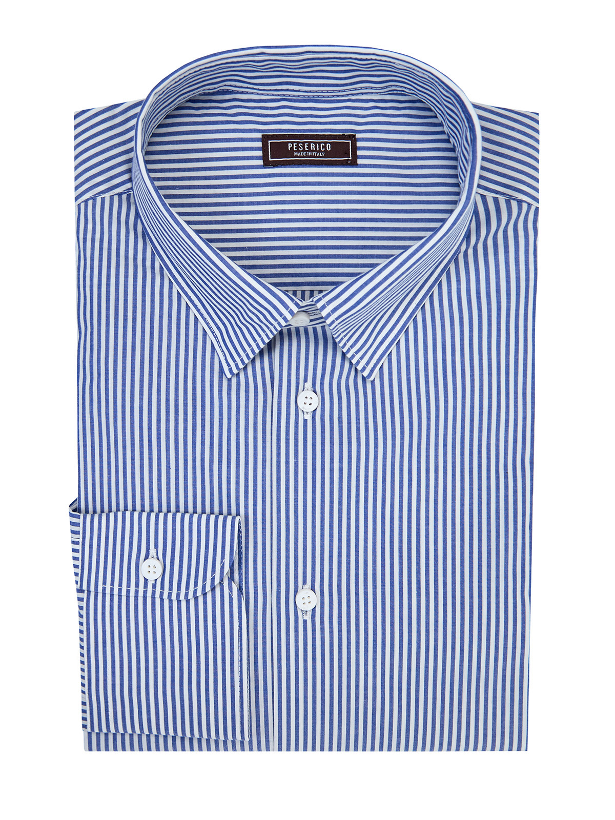 Рубашка из гладкого хлопкового поплина в тонкую полоску 44720₽