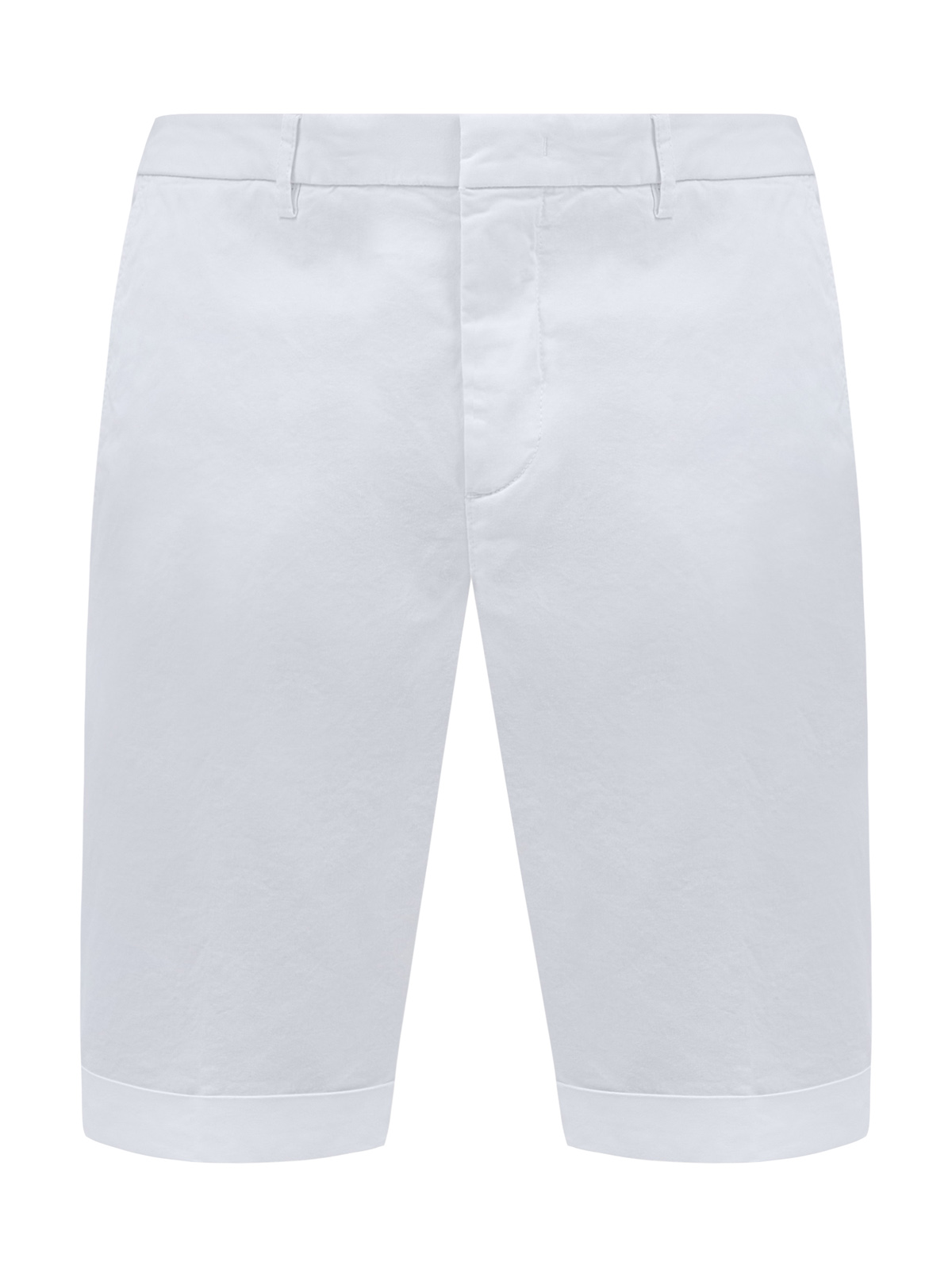 

Однотонные бермуды в стиле sprezzatura из хлопка, Белый, Однотонные бермуды в стиле sprezzatura из хлопка