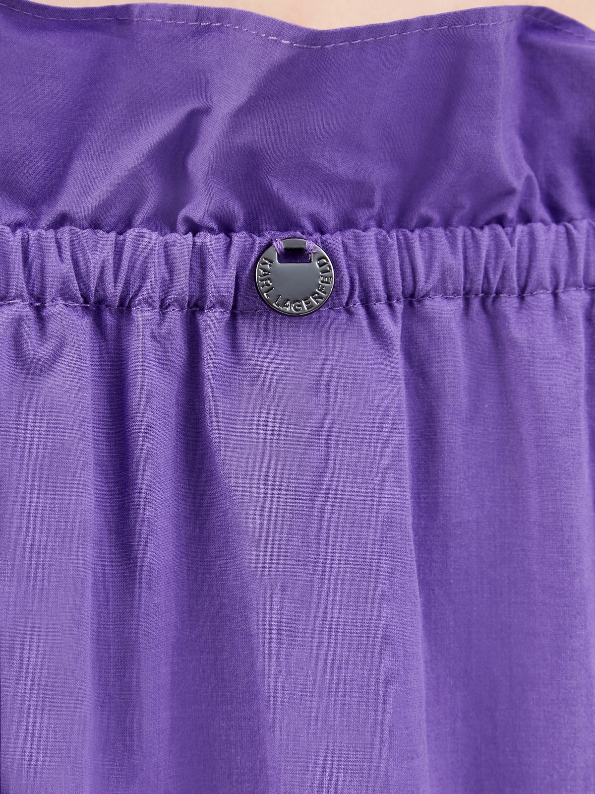Платье K/DNA с открытыми плечами и оборками KARL LAGERFELD, цвет фиолетовый, размер S;M;L;XS Платье K/DNA с открытыми плечами и оборками - фото 5