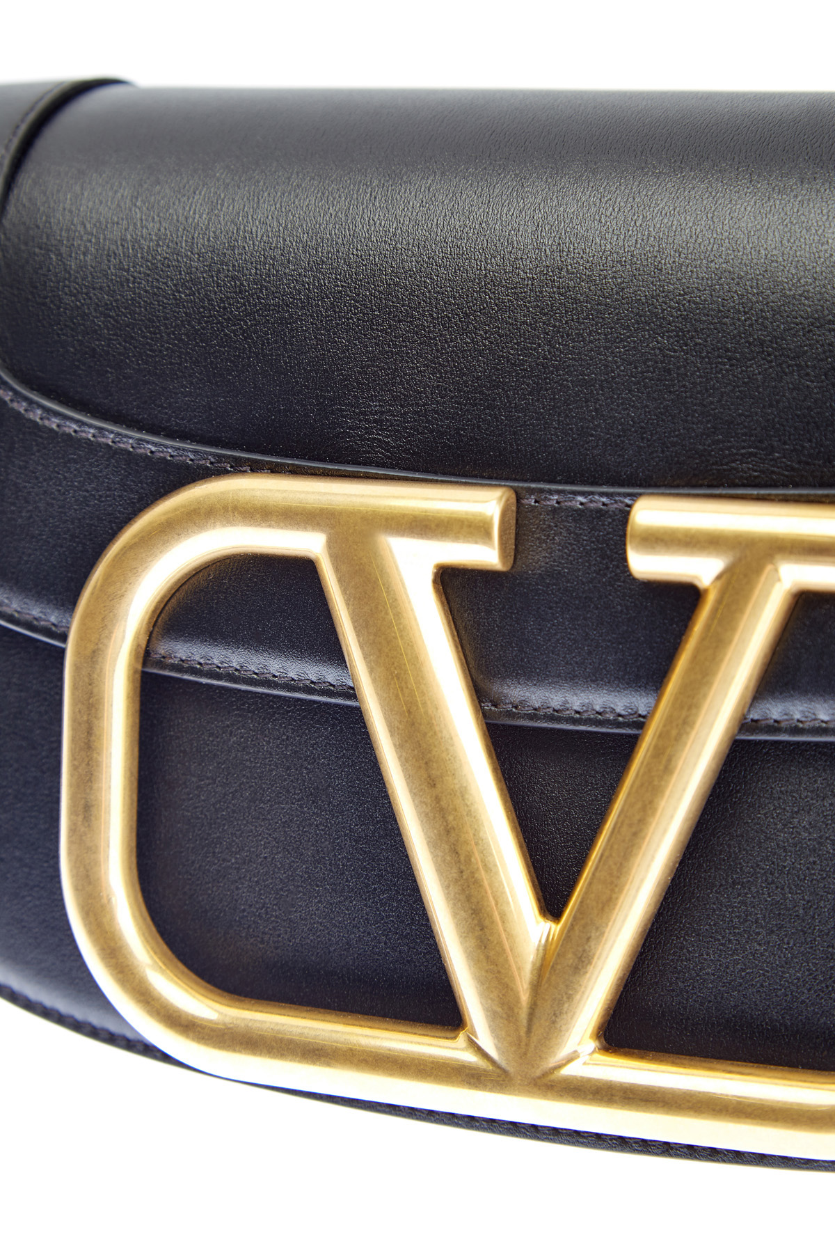 Сумка Supervee из телячьей кожи с макро-логотипом VALENTINO, цвет черный, размер 40;42;44;46 - фото 6