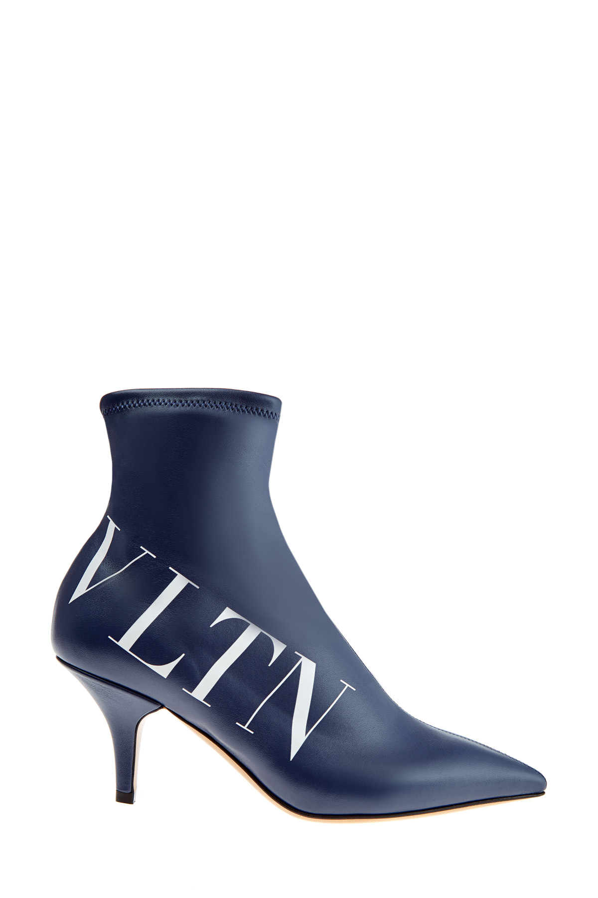 

Ботильоны с логотипом VLTN на каблуке-шпильке, Синий