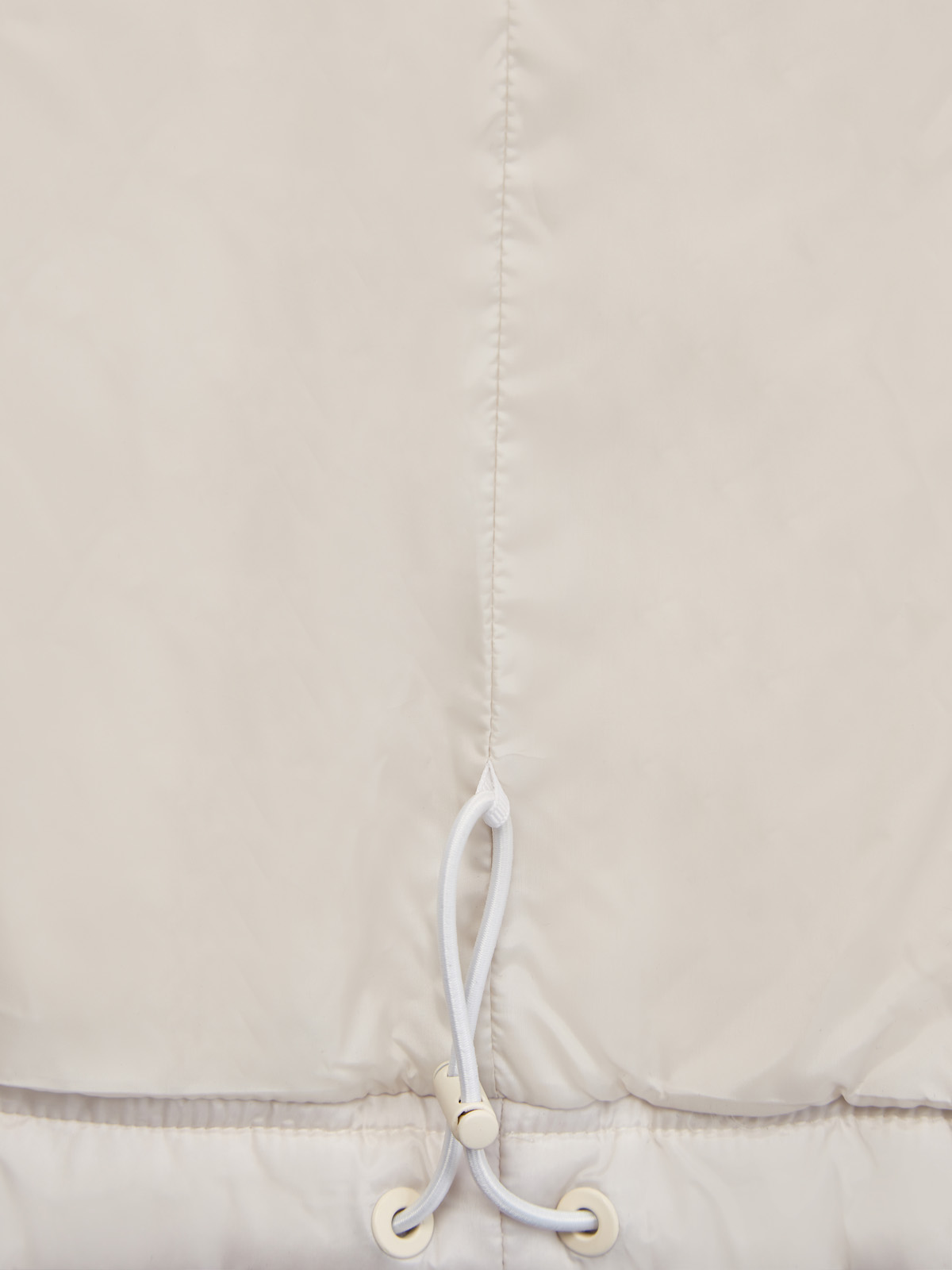 Жилет удлиненного кроя с отделкой из меха YVES SALOMON, цвет белый, размер 32;34 - фото 4