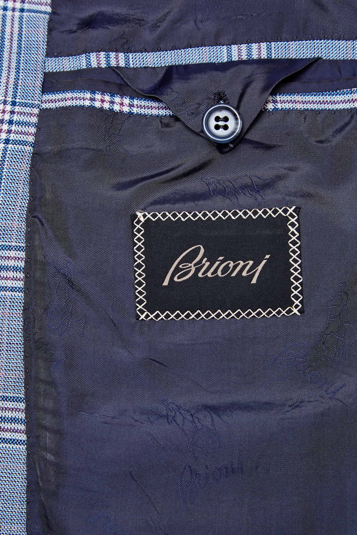 пиджак BRIONI, цвет голубой, размер 46 - фото 8