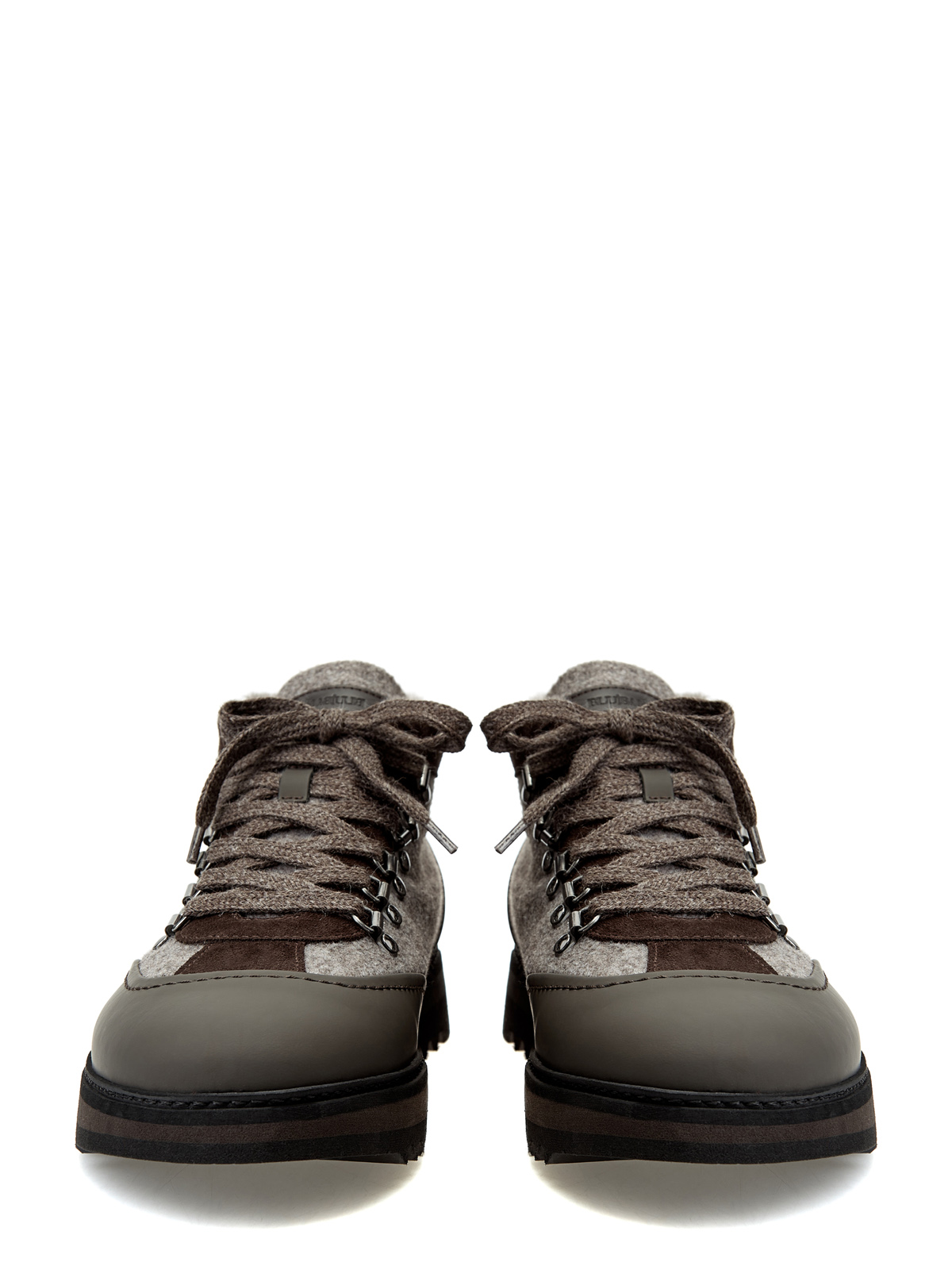 Комбинированные ботинки из шерсти и замши с меховой отделкой BARRETT, цвет коричневый, размер 40.5;41;41.5;42;42.5;43;43.5;44 - фото 6