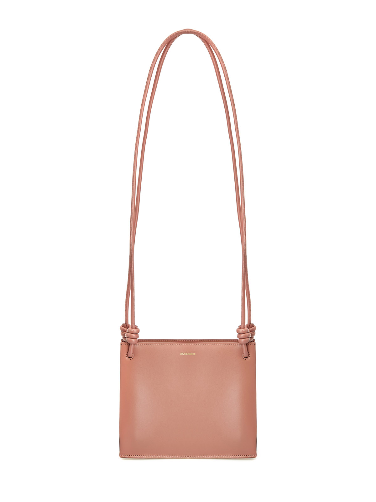 Прямоугольная сумка-кроссбоди Giro из гладкой телячьей кожи JIL SANDER, цвет розовый, размер 52;52;54 - фото 1