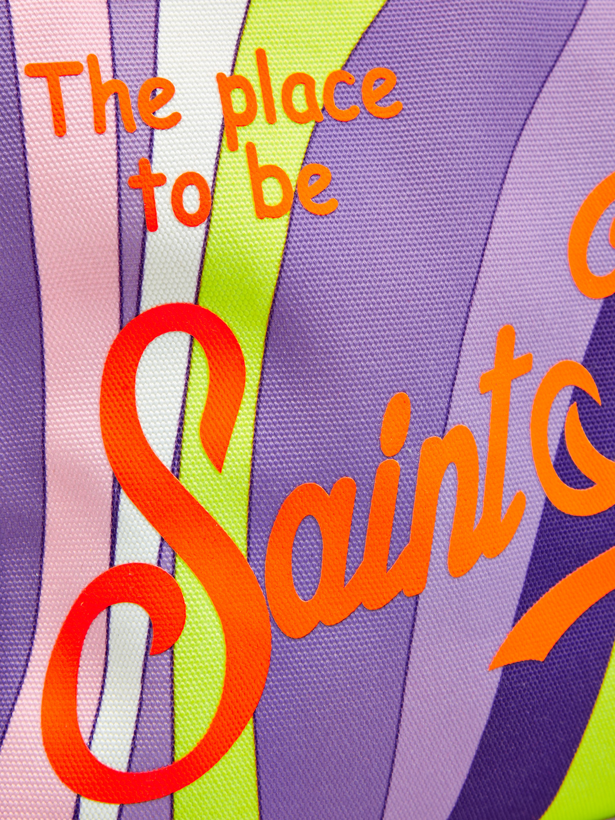 Пляжная сумка с принтом Shape Wave и бахромой MC2 SAINT BARTH, цвет мульти, размер S - фото 5