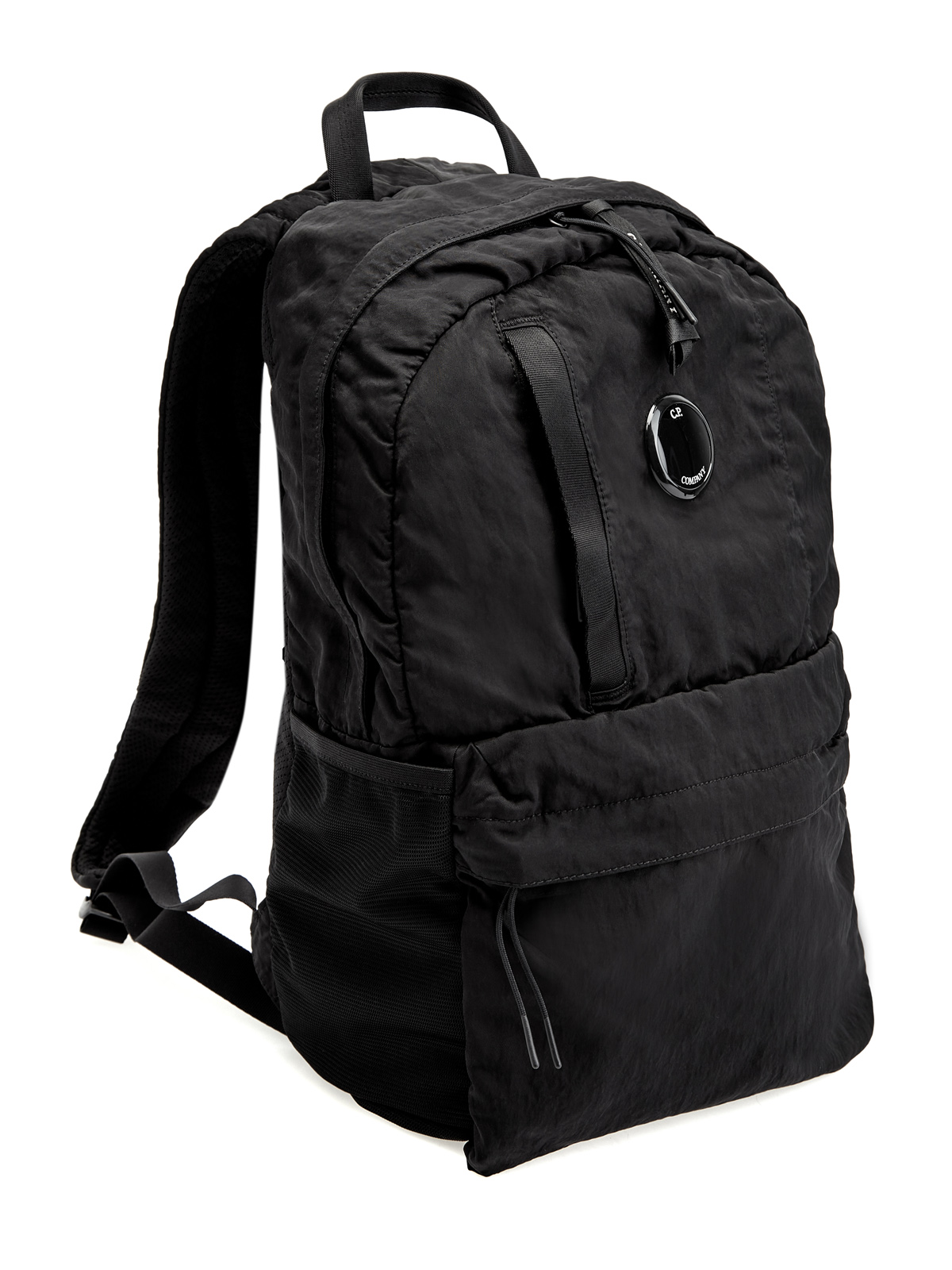Рюкзак из водостойкого материала Nylon B с фирменной линзой C.P.COMPANY, цвет черный, размер 46;48;50;52;54;56 - фото 3