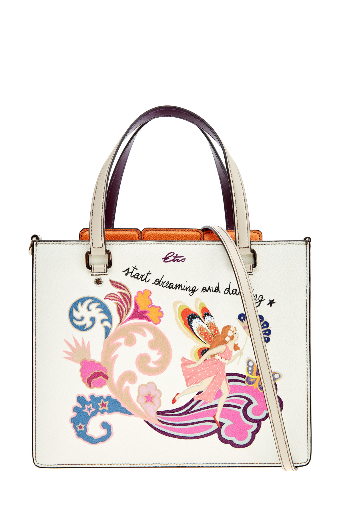 

Тоут из плотной телячьей кожи с принтом The Daydreamer