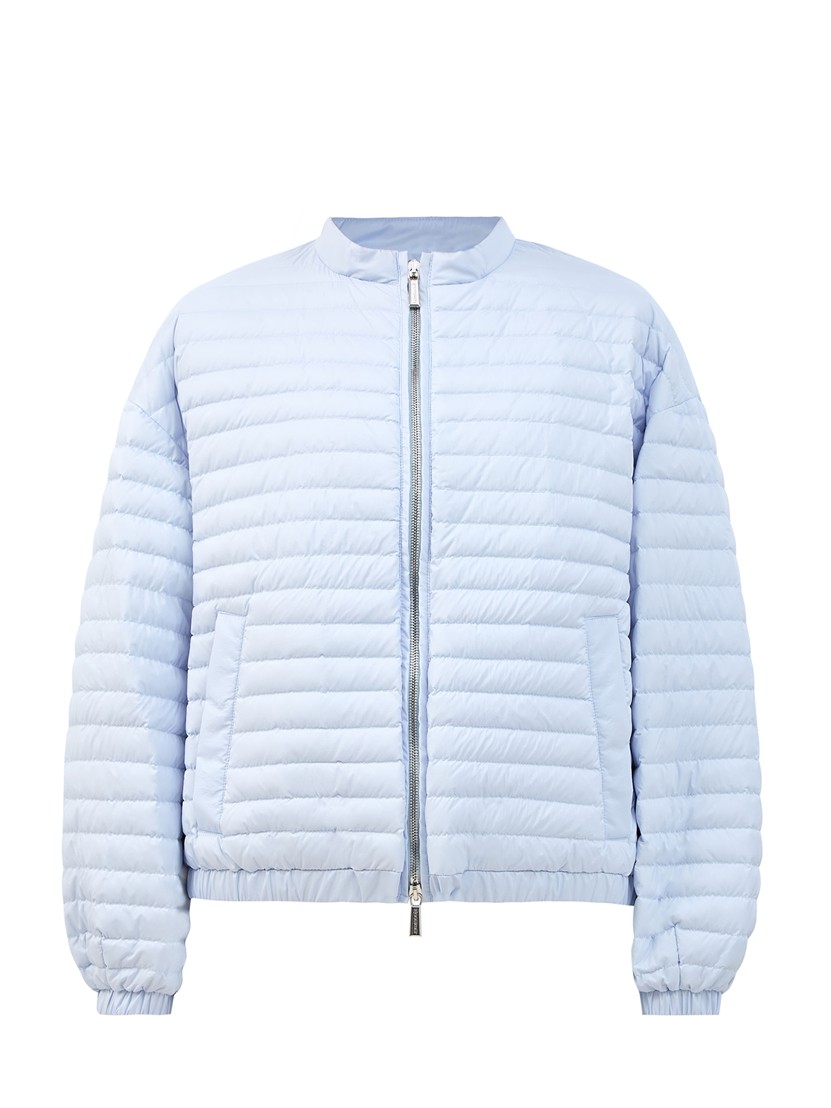 Куртка из стеганого нейлона с легким пуховым утеплителем MOORER, цвет голубой, размер 36 - фото 1