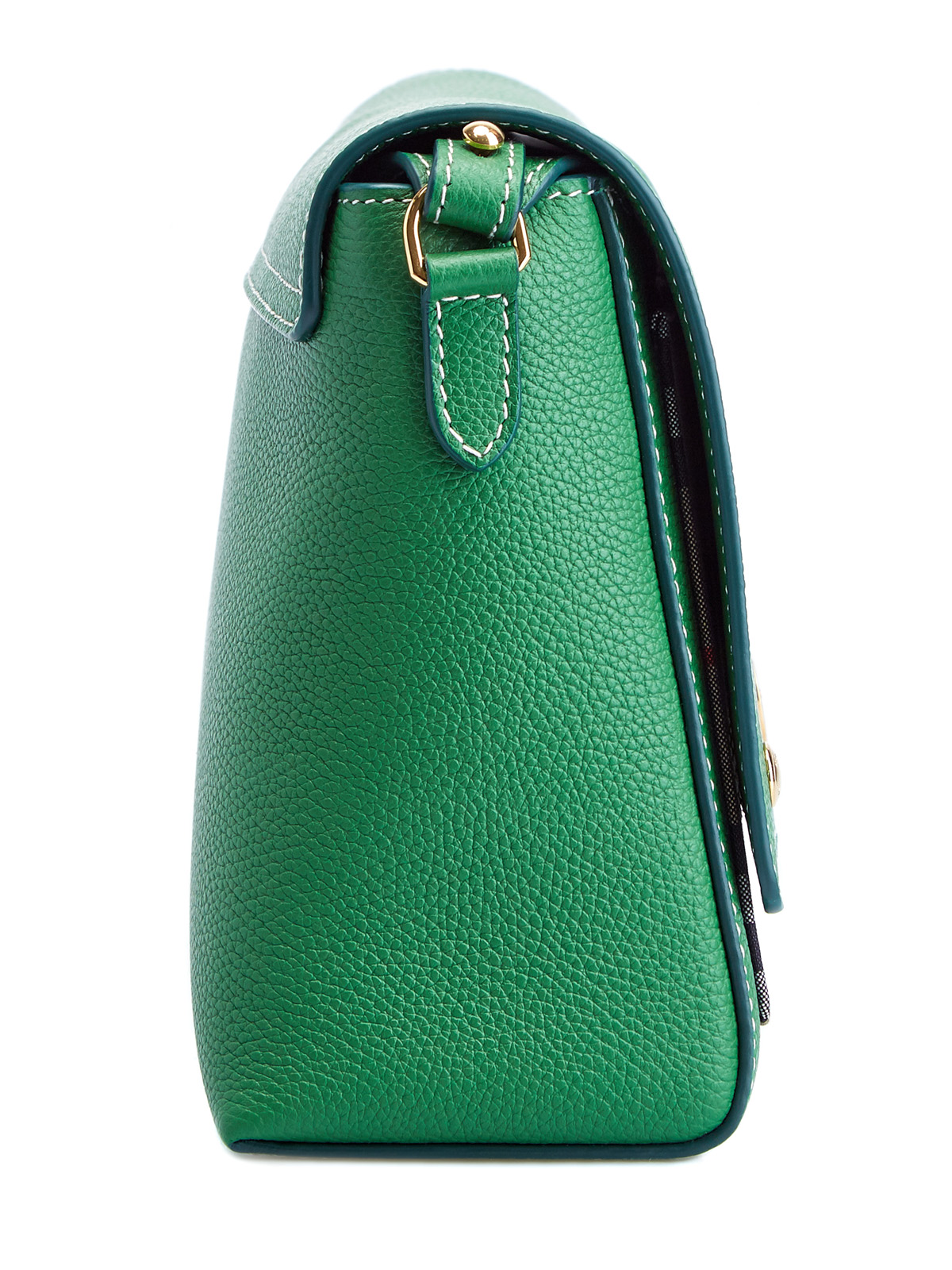 Кожаная сумка через плечо в клетку Vintage Check BURBERRY, цвет зеленый, размер 40;41;42;43;44;45 - фото 4