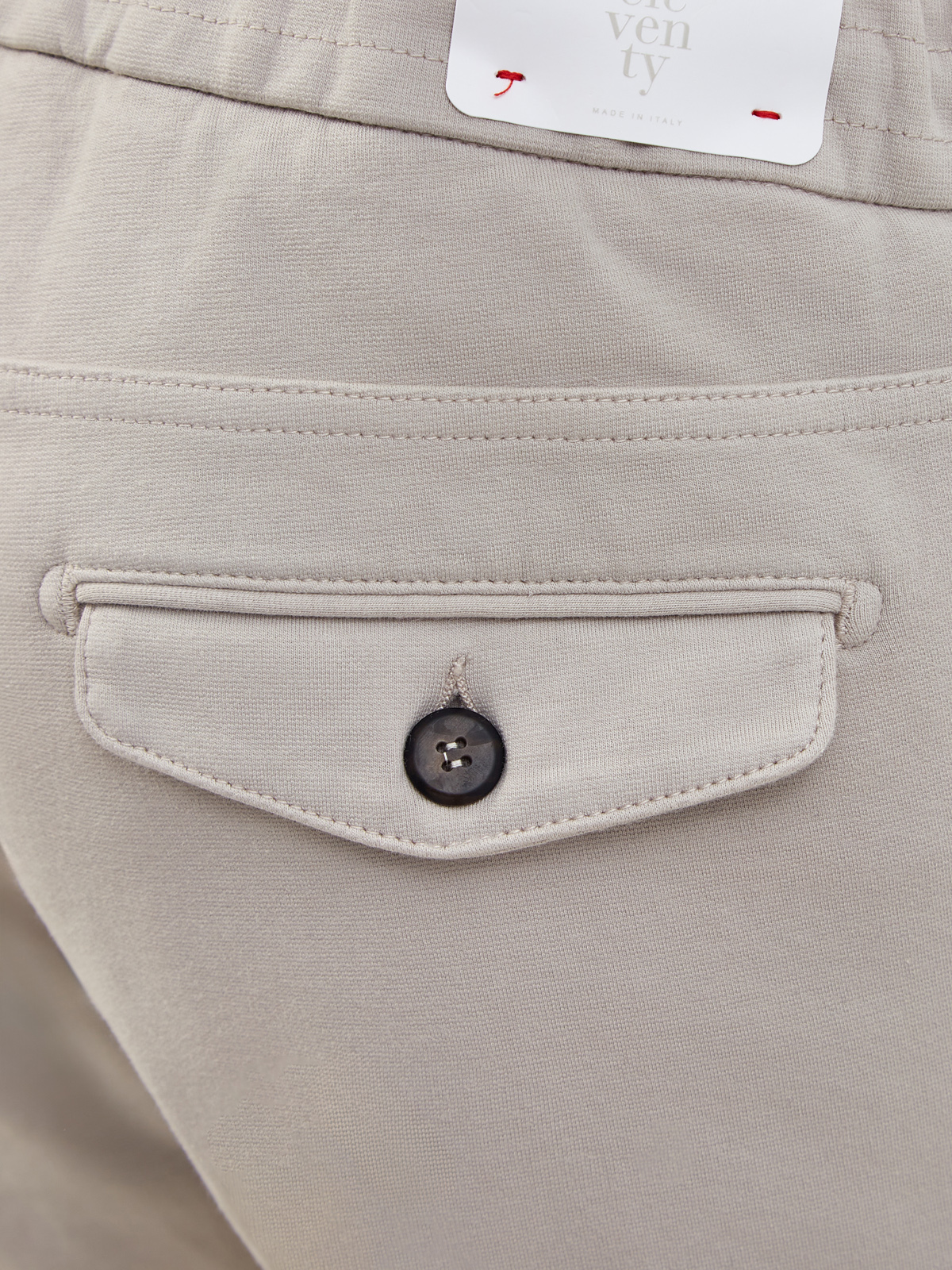 Хлопковые брюки в стиле sprezzatura с поясом на кулиске ELEVENTY, цвет серый, размер 48;50;52;54 - фото 5