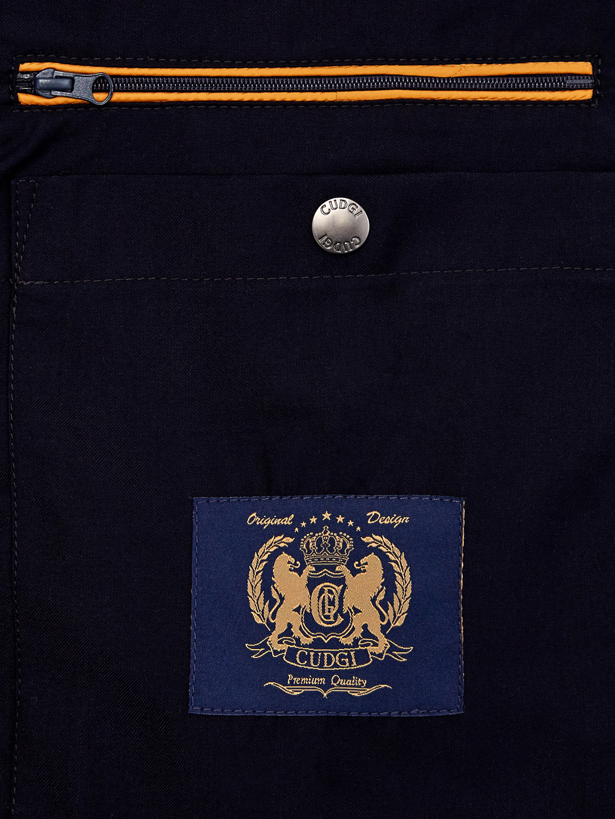 Удлиненная куртка с капюшоном и двойной застежкой CUDGI, цвет синий, размер 50;52;54;56;58;48 - фото 6
