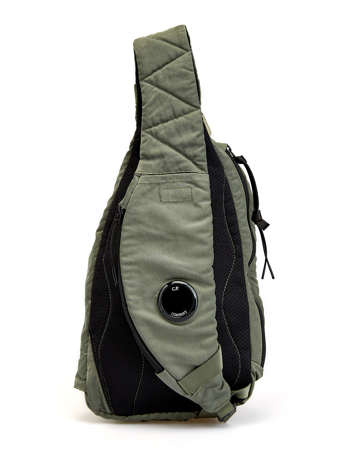 Рюкзак-crossbody из водостойкого материала Nylon B с линзой C.P.COMPANY, цвет зеленый, размер 60;59;58 - фото 4