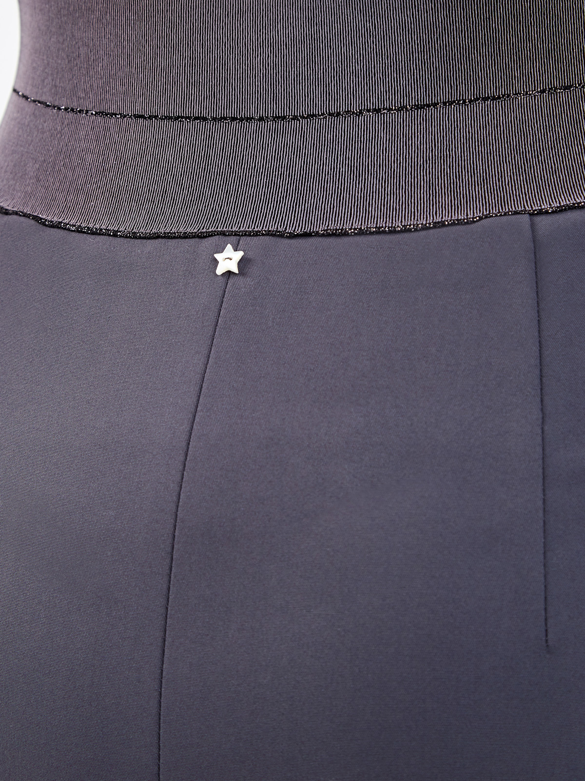 Юбка-карандаш из костюмной ткани с декоративной молнией LORENA ANTONIAZZI, цвет серый, размер 40;42;44 - фото 5