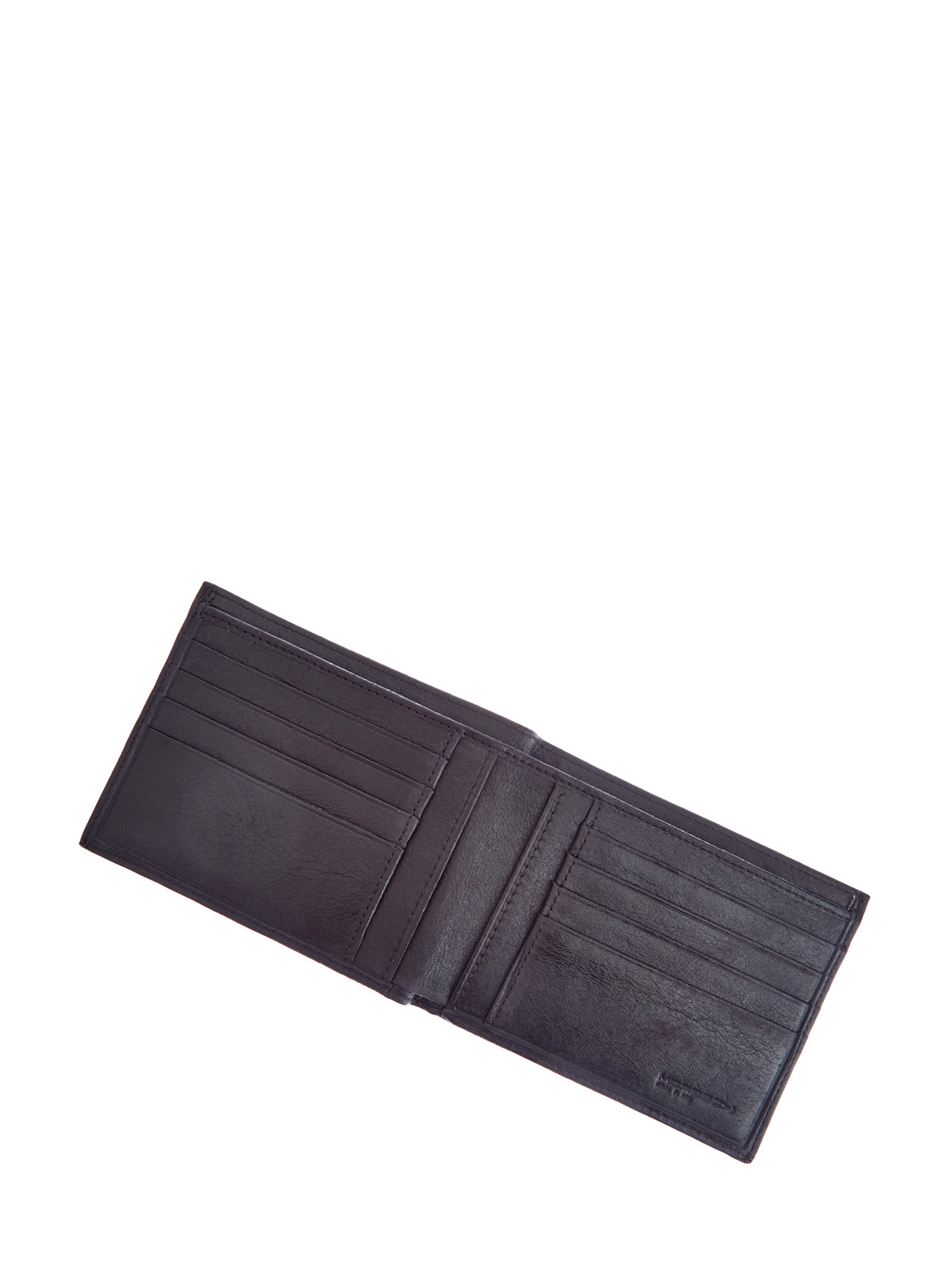 Бумажник с двумя отделениями из матовой крупнозернистой кожи MORESCHI, цвет черный, размер 60;58 - фото 4