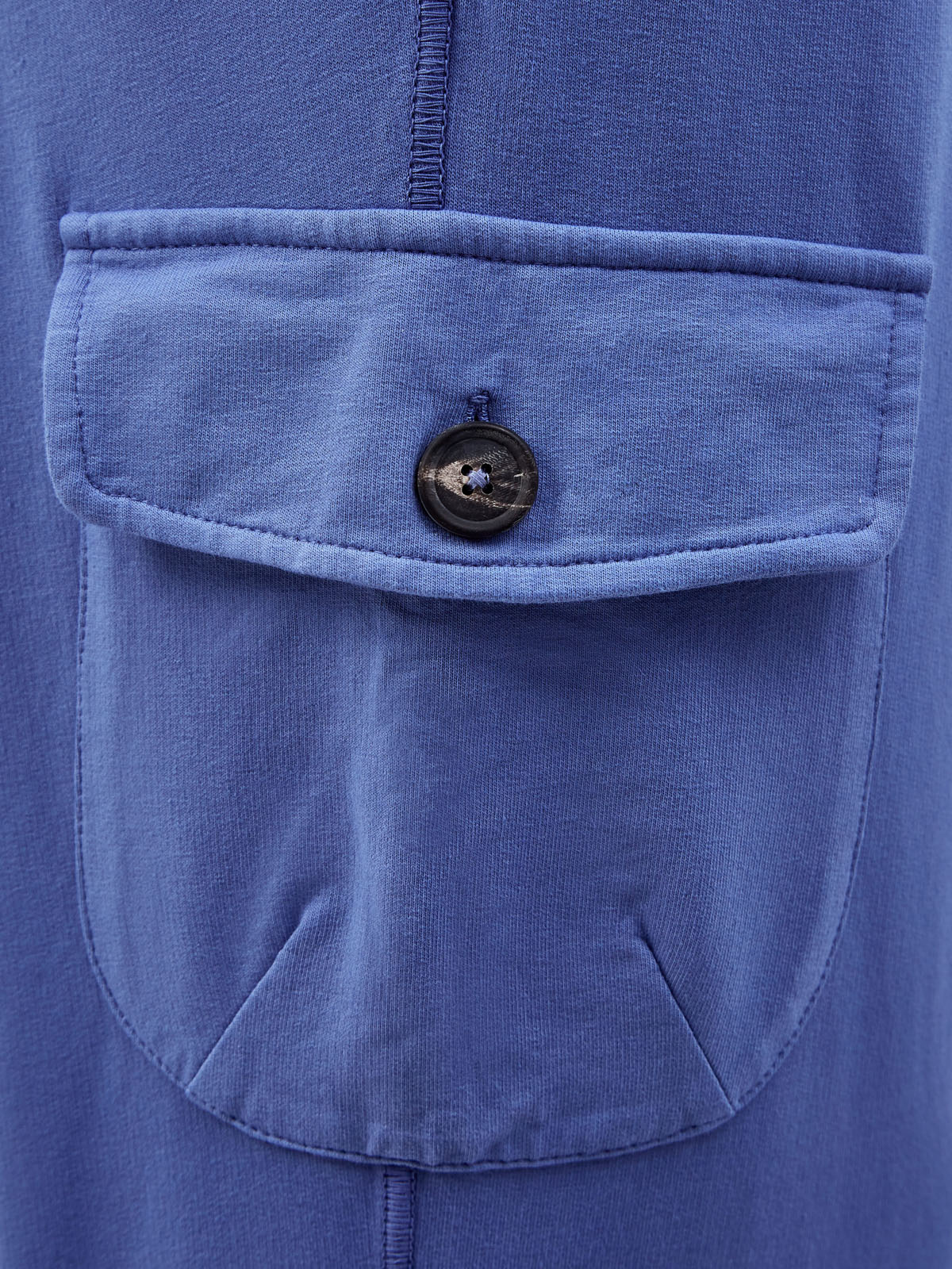 Хлопковые джоггеры с карманами в стиле карго CAPOBIANCO, цвет голубой, размер 50;58;60;56 - фото 5