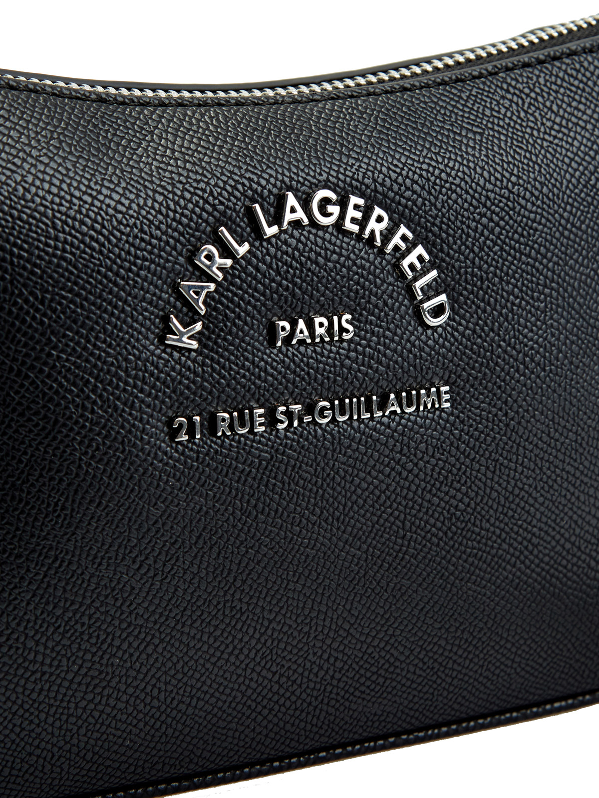 Сумка Rue St-Guillaume из фактурной эко-кожи с плечевым ремнем KARL LAGERFELD, цвет черный, размер 37;38;39;40;41;42 - фото 6