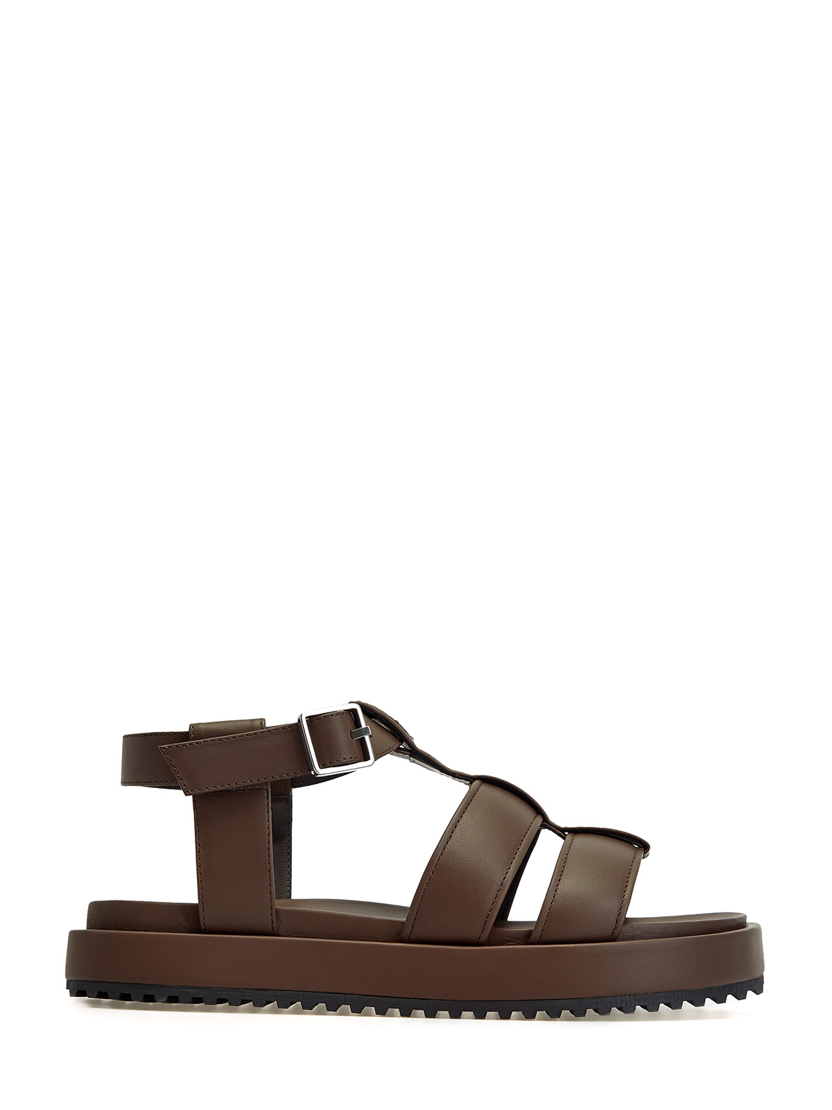 Кожаные сандалии-гладиаторы с декором Punto Luce PESERICO, цвет коричневый, размер 38;40;36;39