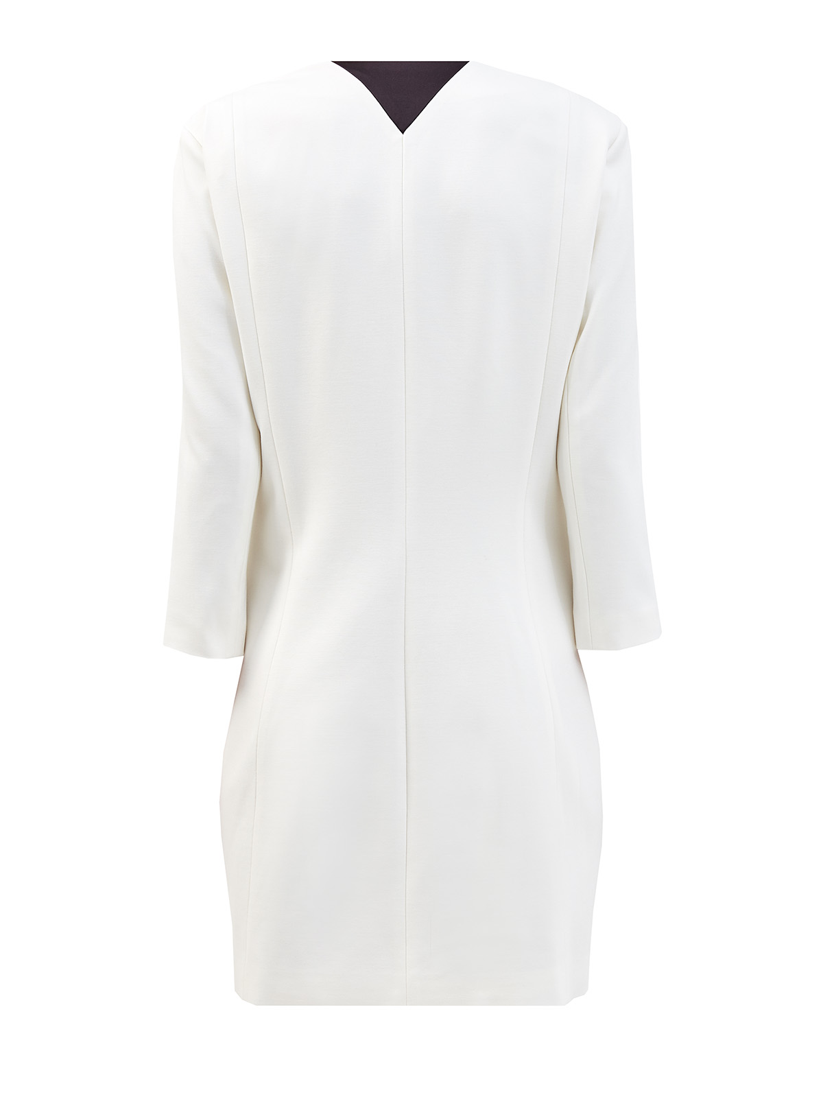 Элегантное платье-блейзер из ткани пунто KARL LAGERFELD, цвет белый, размер S;M;L - фото 2