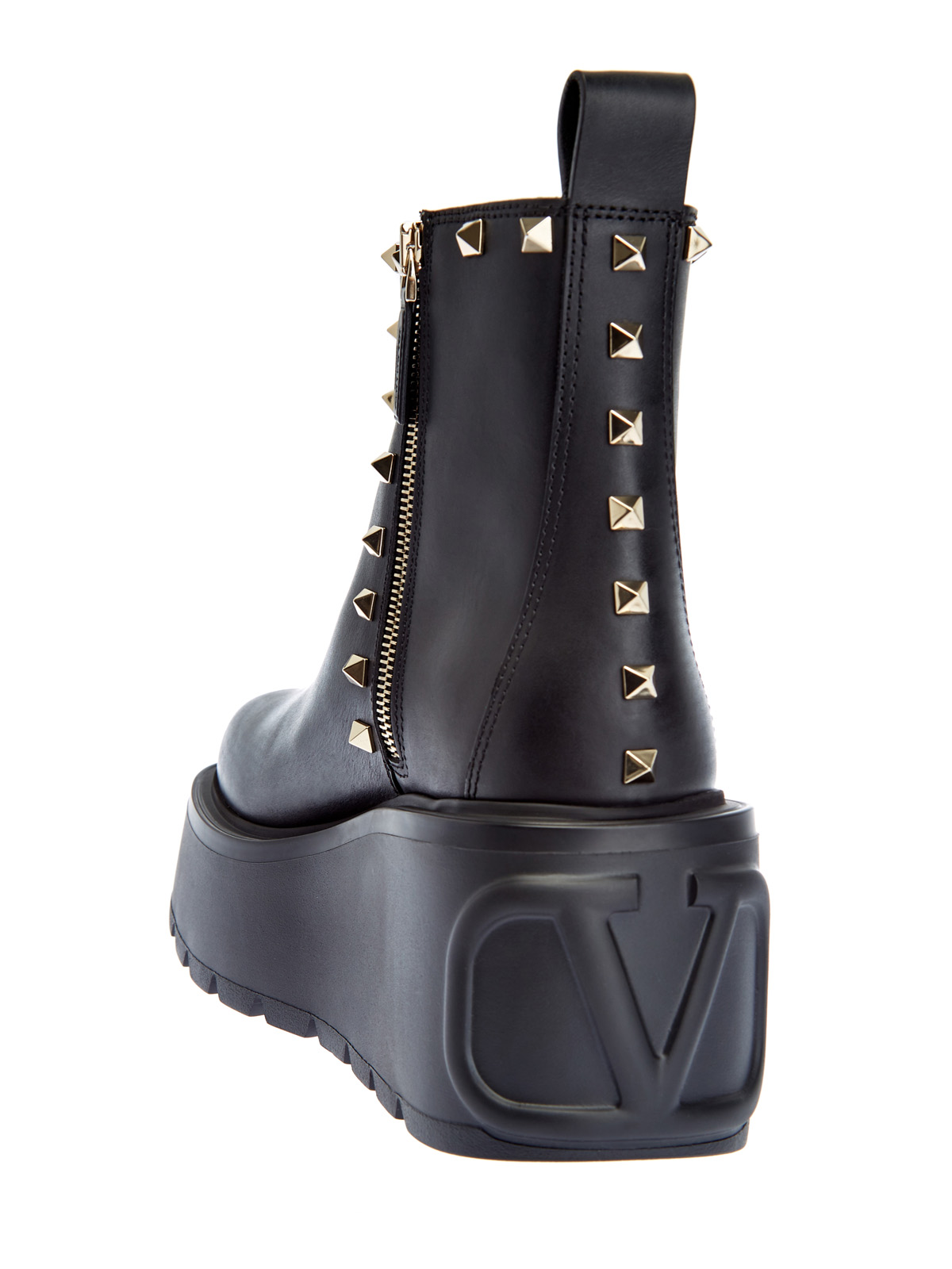 Кожаные ботинки Uniqueform на высокой подошве VALENTINO GARAVANI, цвет черный, размер 36;36.5;37;38.5;39;39.5;40;40.5;37.5 - фото 3