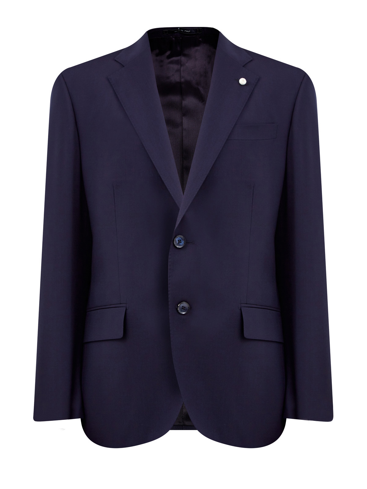 Костюмный пиджак из гибкой шерсти с фирменной деталью L.B.M. 1911, цвет синий, размер 52;54;56;58;60;62;52;54;56;58