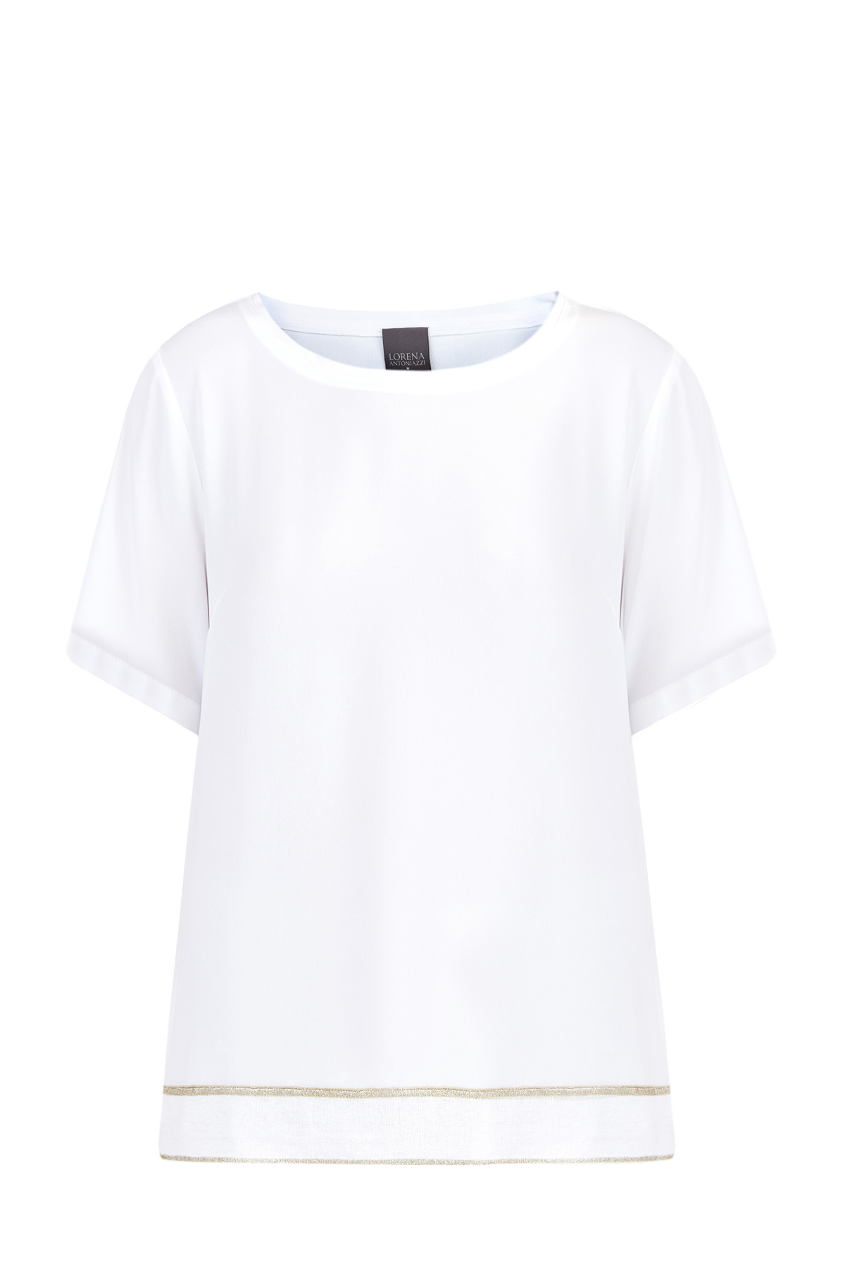 

Белая футболка из шелка кроя oversize