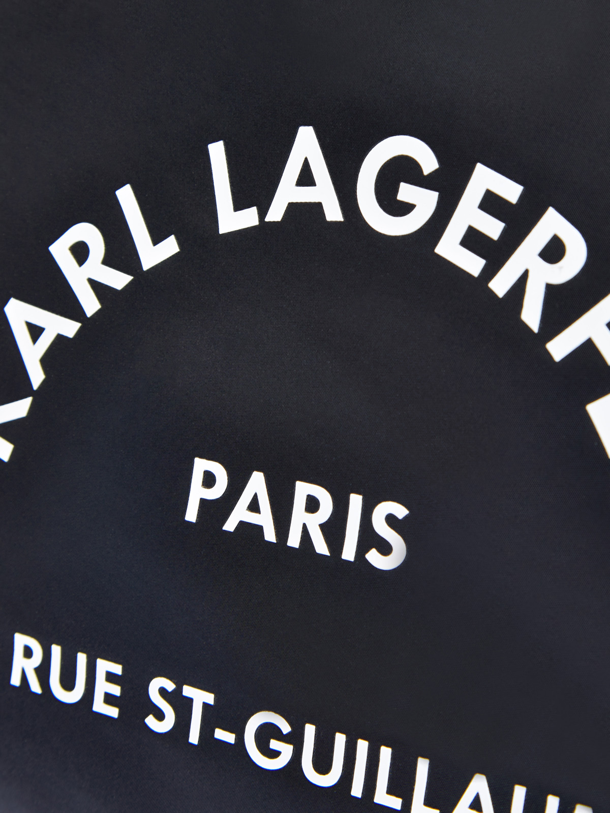 Вместительная сумка-тоут Rue St-Guillaume с контрастным декором KARL LAGERFELD, цвет черный, размер 5;6;7 - фото 6