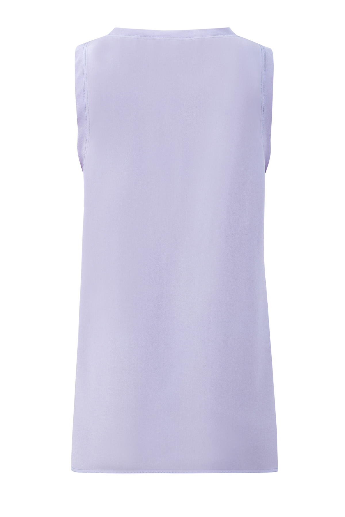 Топ из итальянского шелка оттенка лаванды AGNONA, цвет фиолетовый, размер 40;42 - фото 2