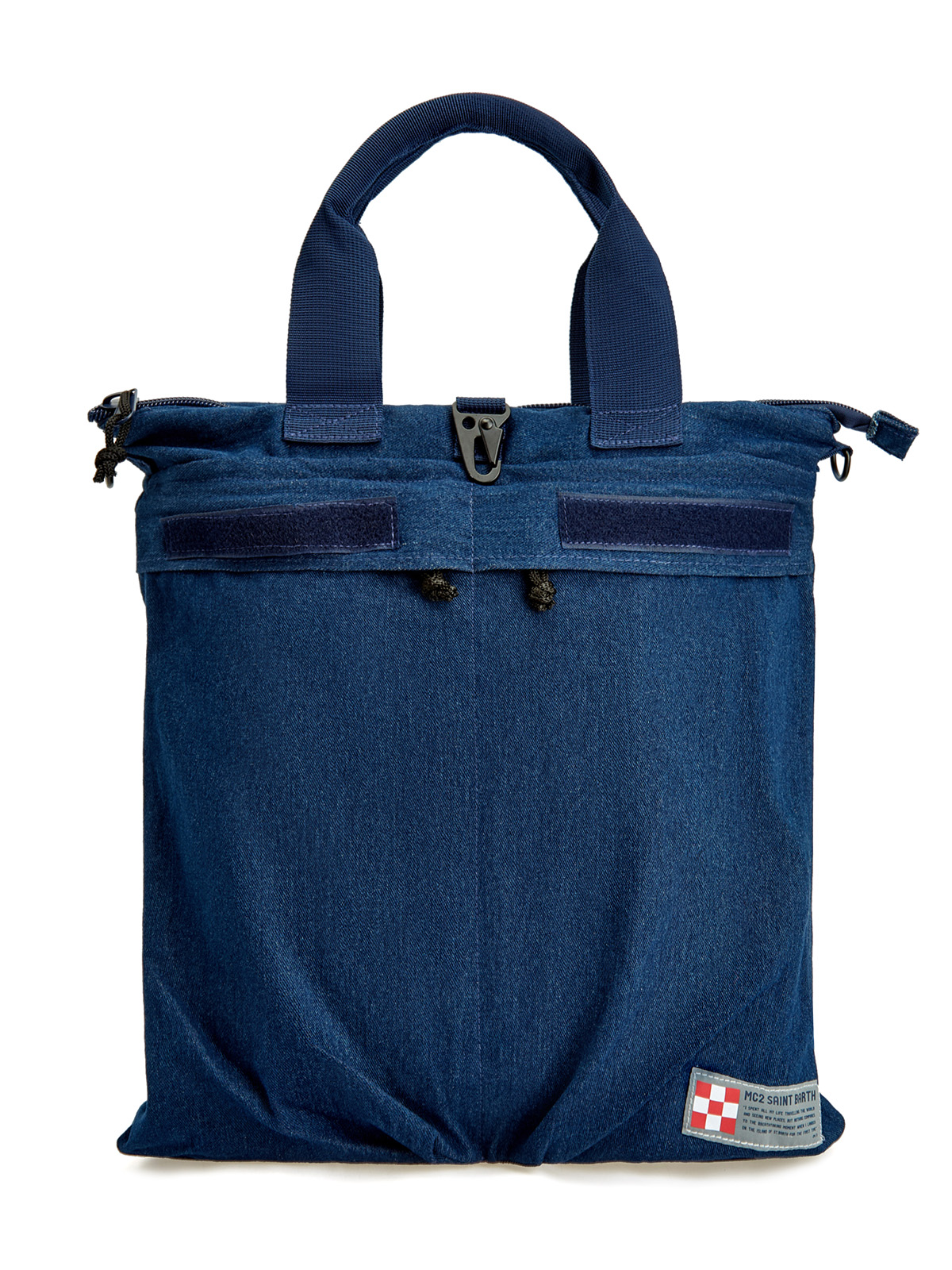 Сумка-рюкзак из хлопка с регулируемым плечевым ремнем MC2 SAINT BARTH, цвет синий, размер 50;52;54;56 - фото 1