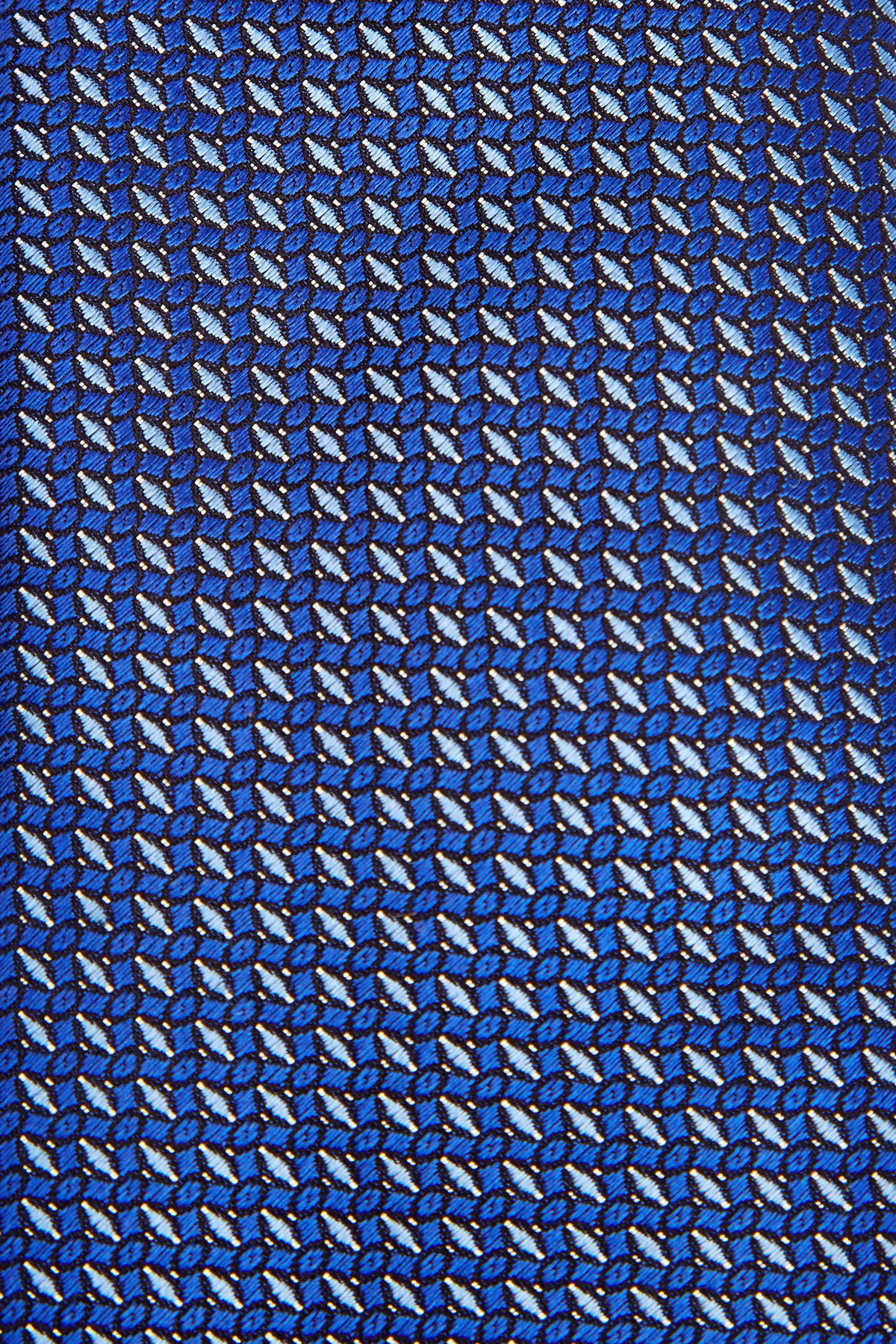 Шелковый галстук с жаккардовым вышитым принтом CANALI, цвет синий, размер 40;41;42;43;44;45 - фото 2