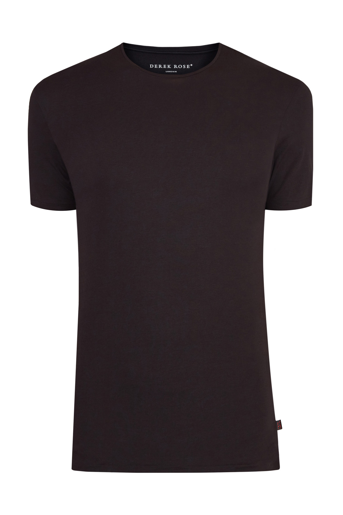Базовая футболка из микромодала черного цвета DEREK ROSE, размер S - фото 1