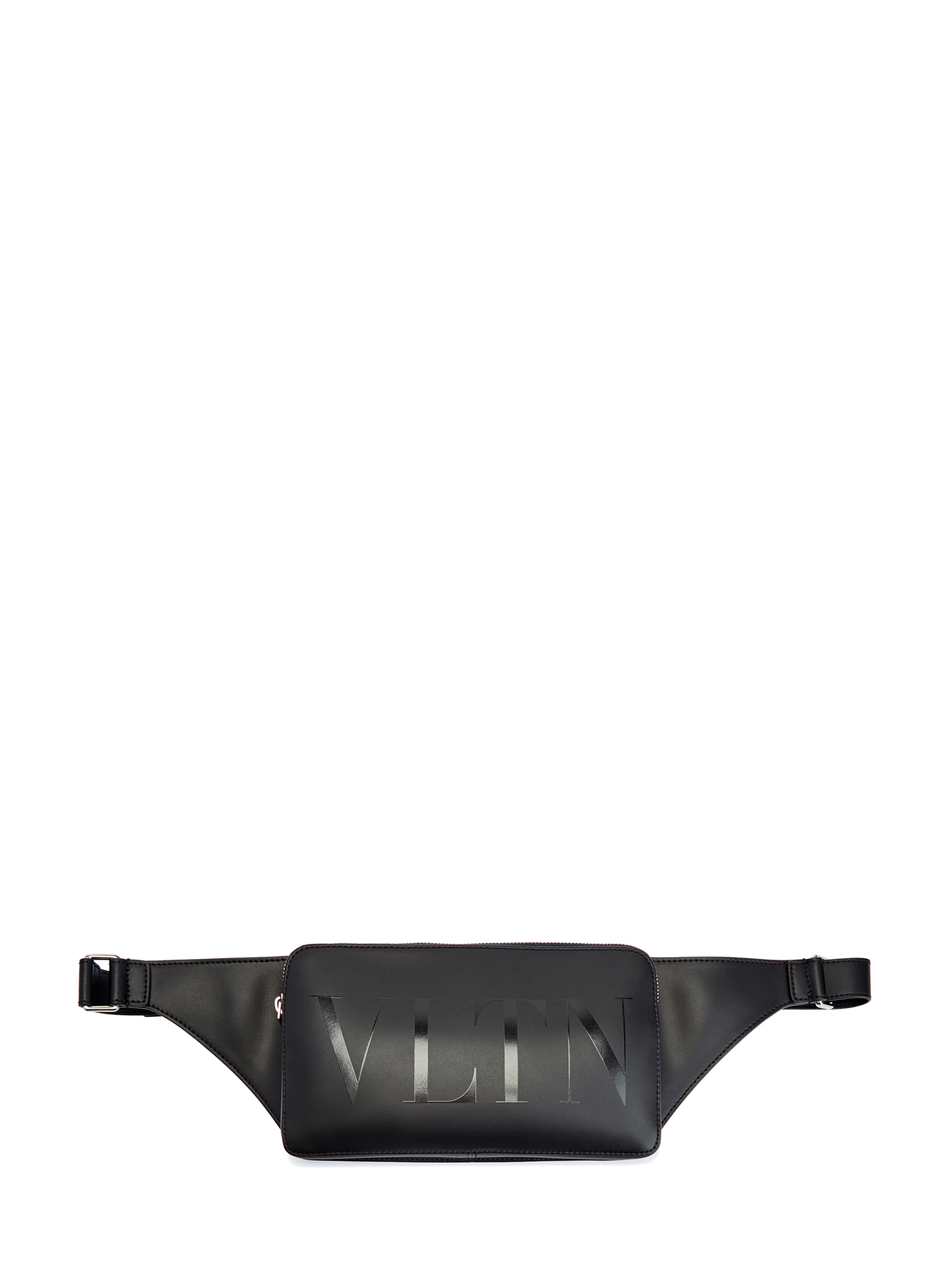 Поясная сумка из гладкой кожи с принтом VLTN VALENTINO, цвет черный, размер 40;41;43;46;44 - фото 1