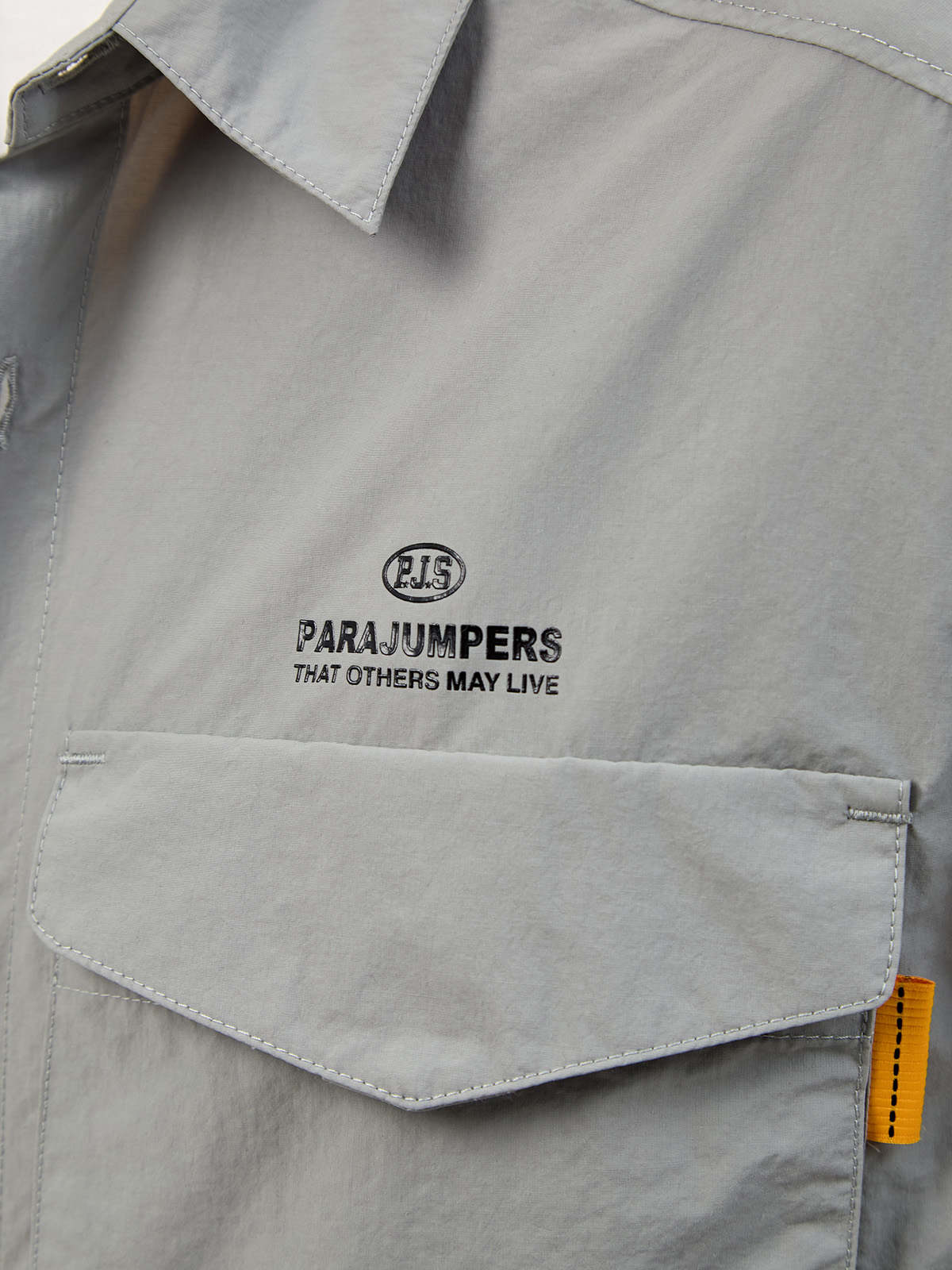 Рубашка Pete из поплина BCI с водоотталкивающей обработкой PARAJUMPERS, цвет серый, размер M;L;XL - фото 5