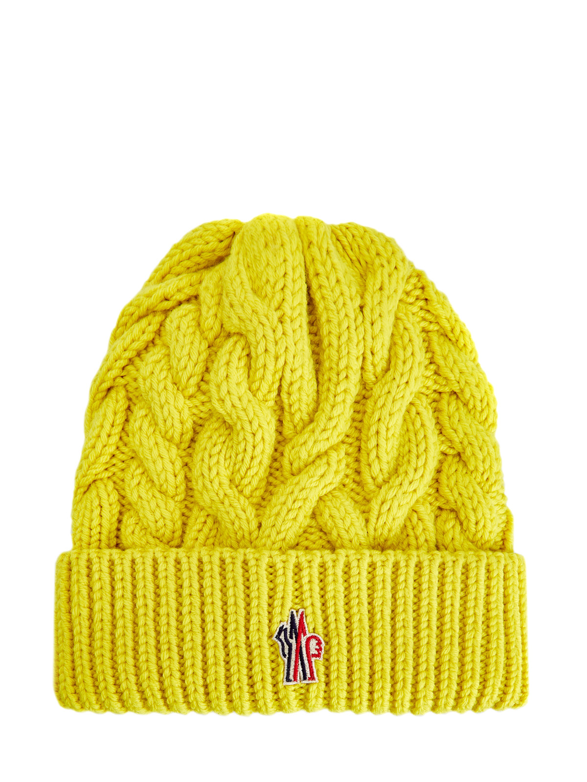 Шапка из линии Après Ski Grenoble с узором «косы» MONCLER, цвет желтый, размер 36;36.5;37.5;38;38.5;39;40 - фото 1