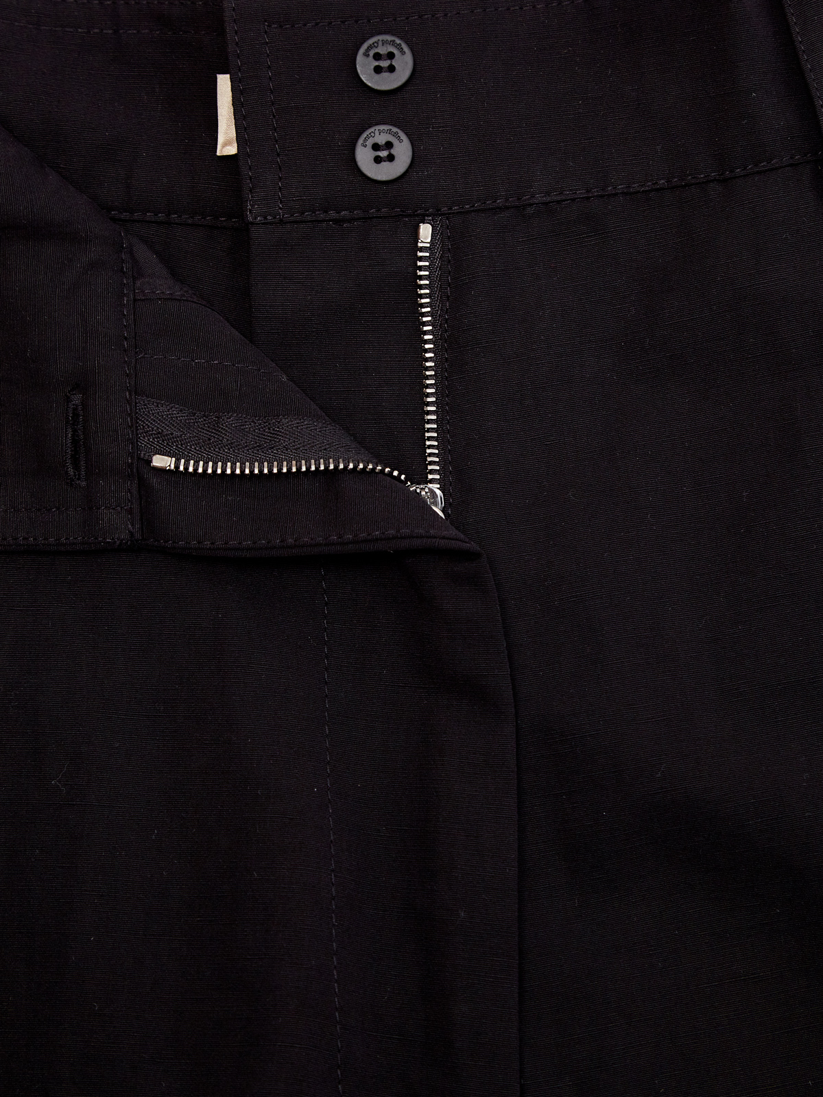 Свободные брюки на высокой посадке из хлопка и льна GENTRYPORTOFINO, цвет черный, размер 38;42;46;40 - фото 6