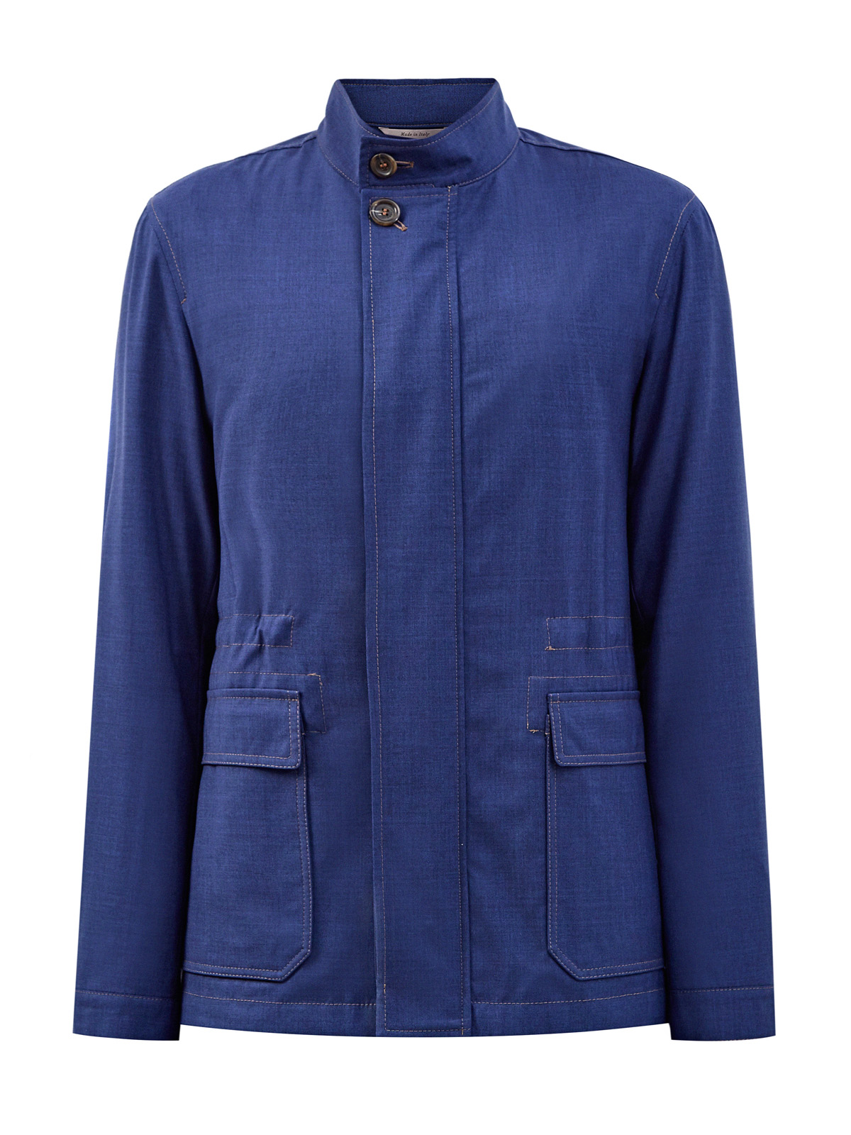 Куртка из тонкой шерстяной ткани с обработкой Impeccabile CANALI, цвет синий, размер 48;50;52;54;56;58;60