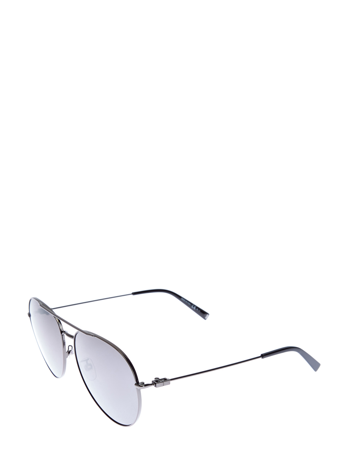 Минималистичные очки-авиаторы с тонкой оправой из металла GIVENCHY (sunglasses), цвет черный, размер S;M;L - фото 2