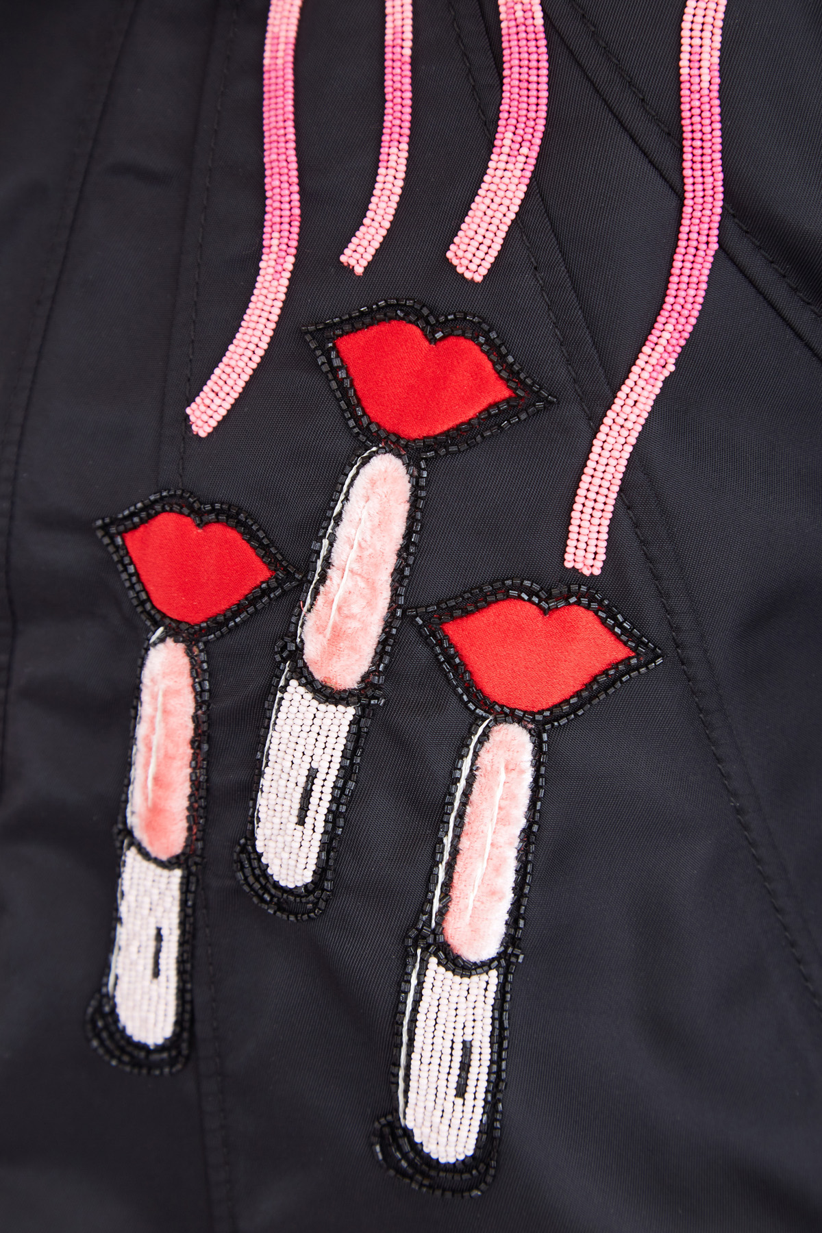 Куртка с объемными расшитыми вручную аппликациями VALENTINO, цвет черный, размер 40;42 - фото 5