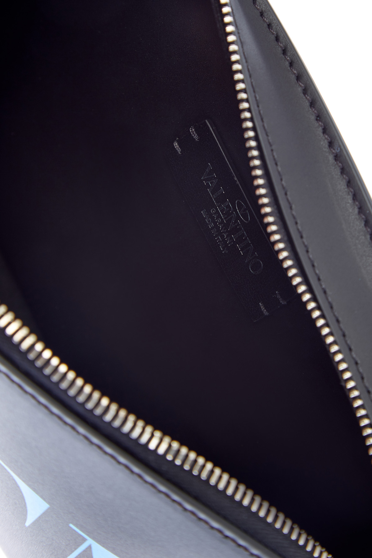 Поясная сумка из телячьей кожи с неоновым принтом VLTN VALENTINO, цвет черный, размер 40;42;44;46 - фото 7