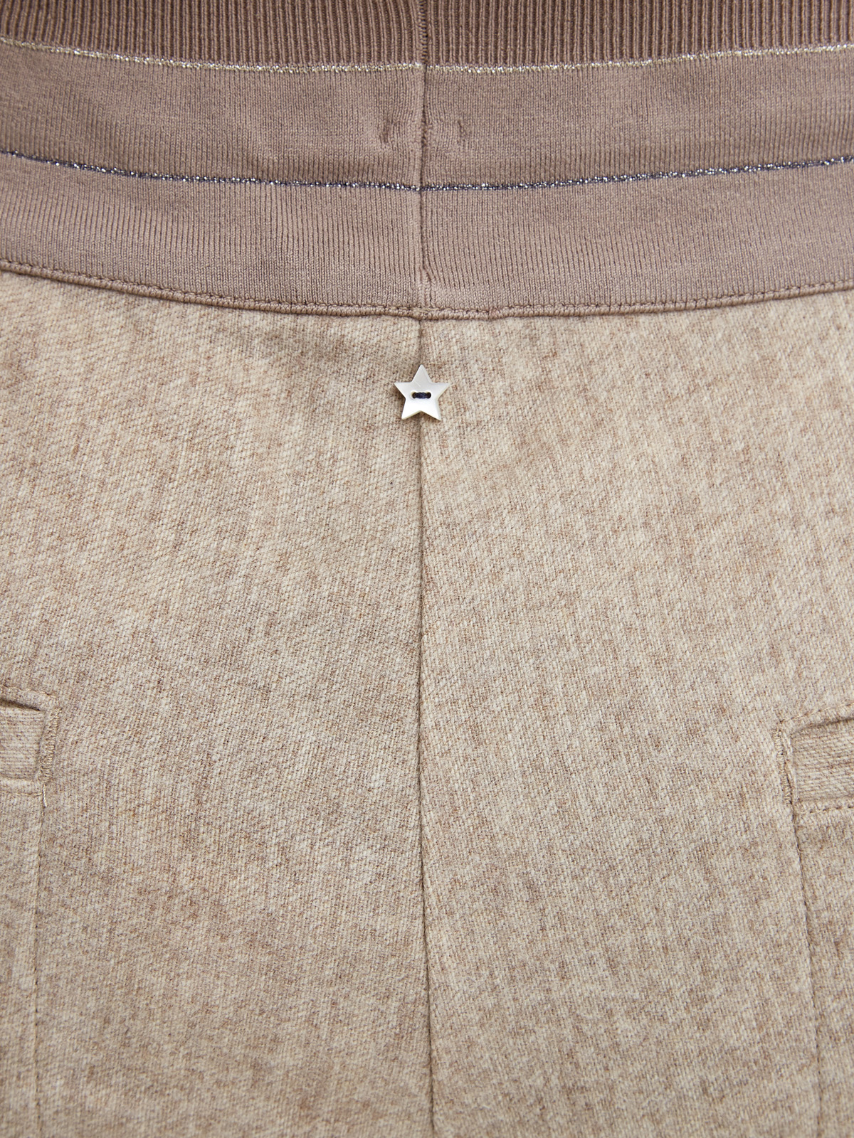 Шерстяные брюки с мерцающей нитью ламе LORENA ANTONIAZZI, цвет бежевый, размер 44;46;48;50;52;42 - фото 5