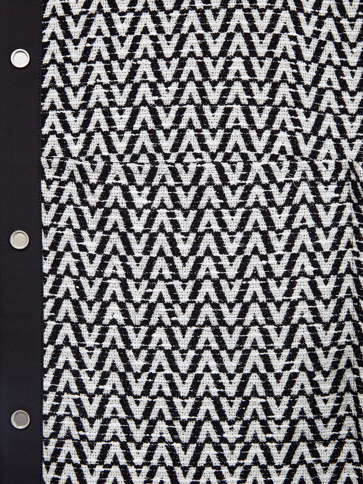 Куртка-бушлат из букле с принтом Optical Valentino VALENTINO, цвет черно-белый, размер 40;42;44;38 - фото 6