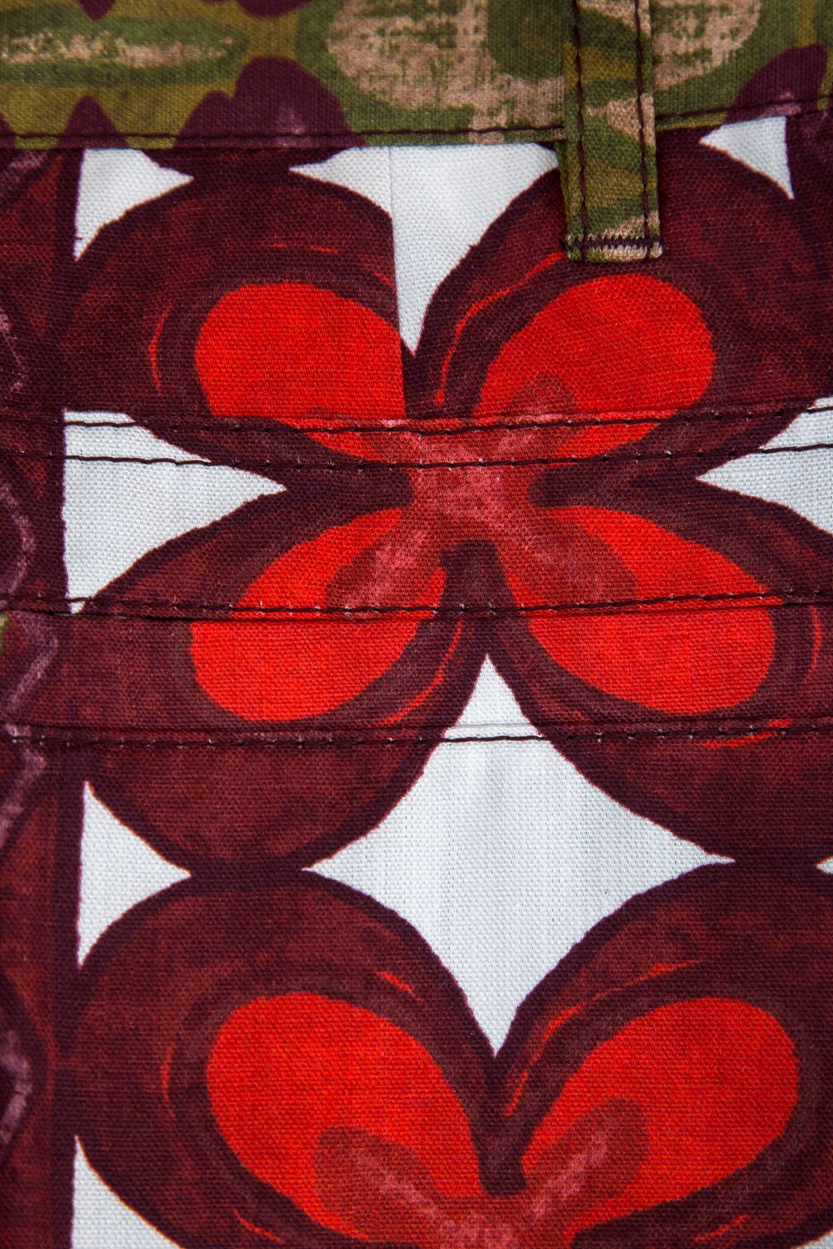 Брюки-кюлоты из хлопка и льна с акварельным принтом VALENTINO, цвет мульти, размер 40 - фото 6