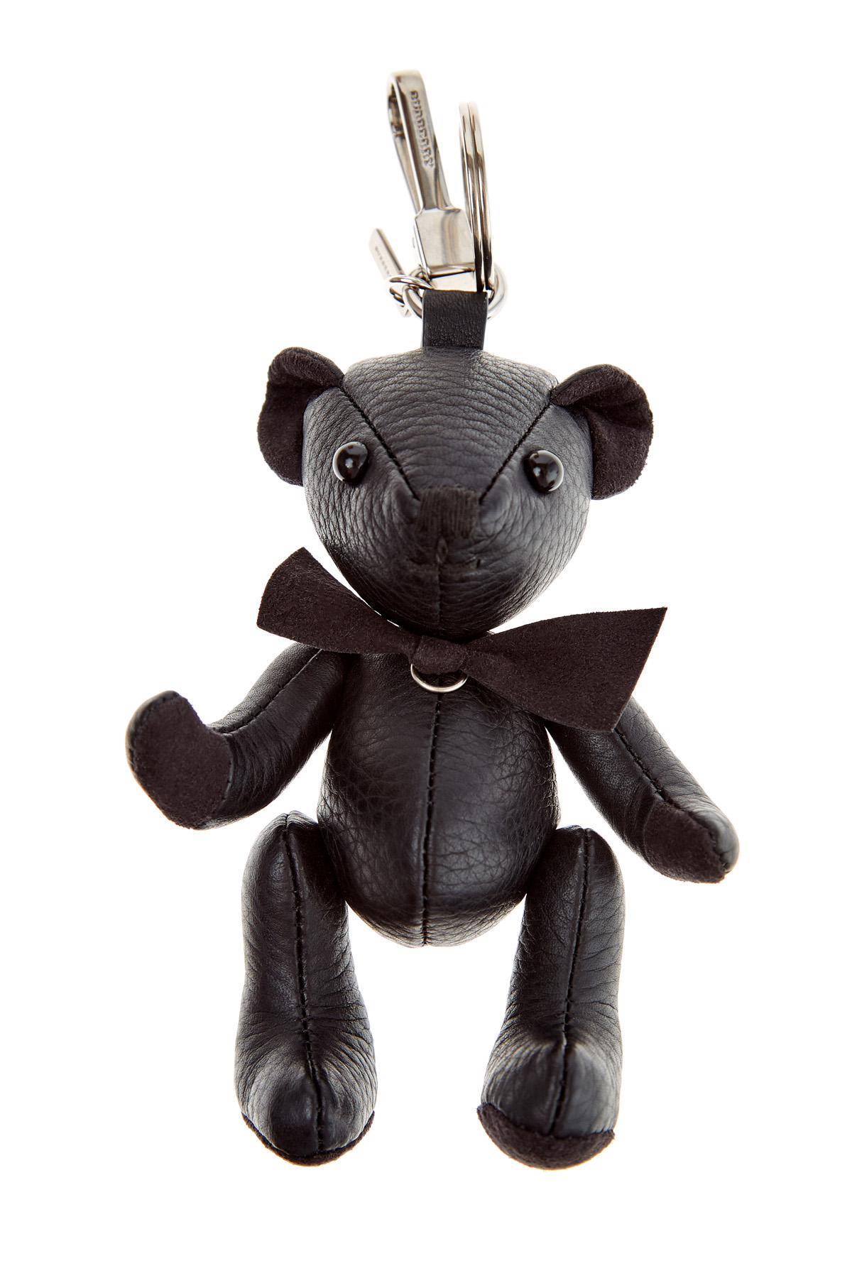 

Коллекционный брелок в виде медвежонка Томаса из телячьей кожи, Черный